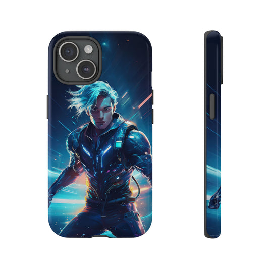 Futuristic Cyberpunk Male Cell Phone Case 024