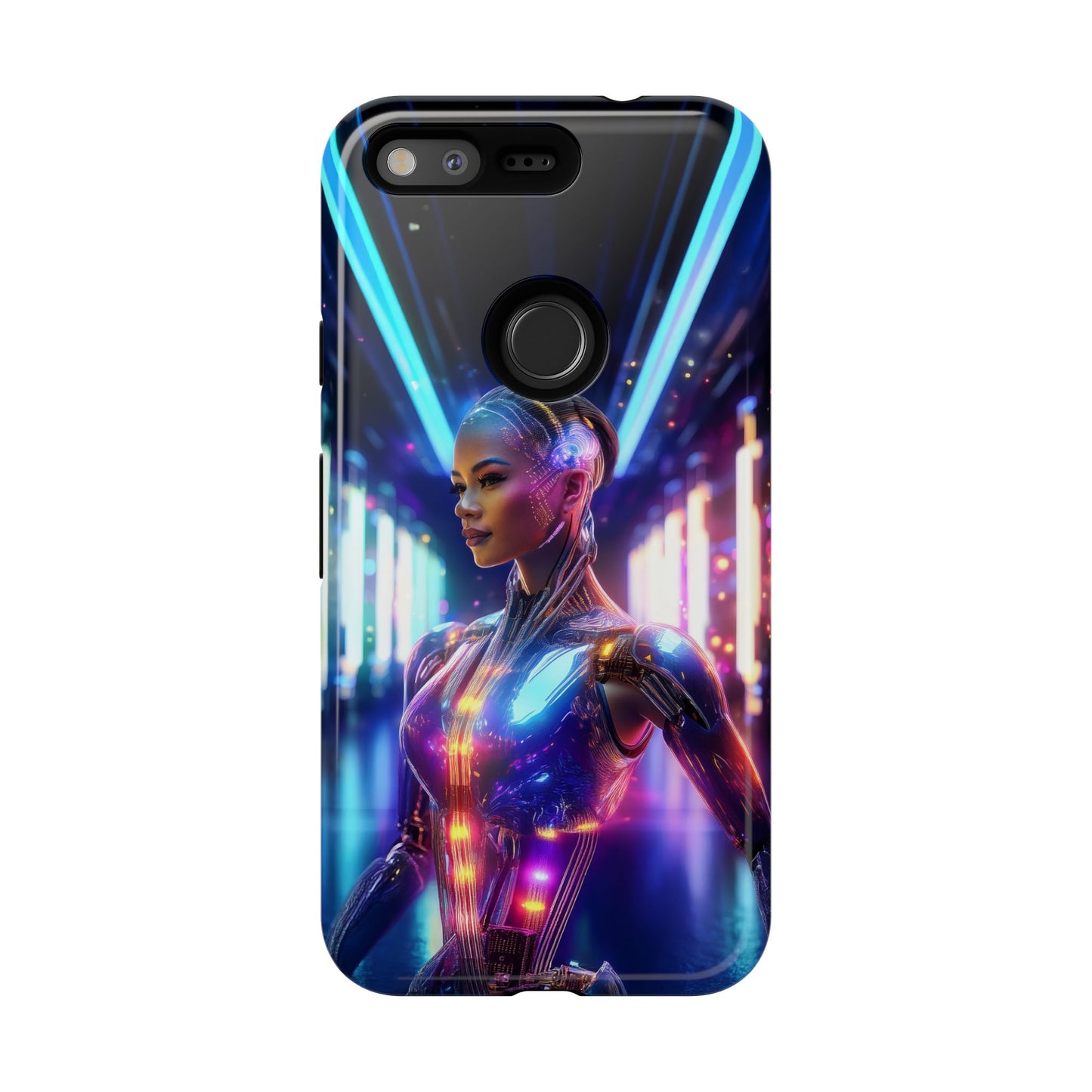 Futuristic Human Android Hybrid Cell Phone Case 010