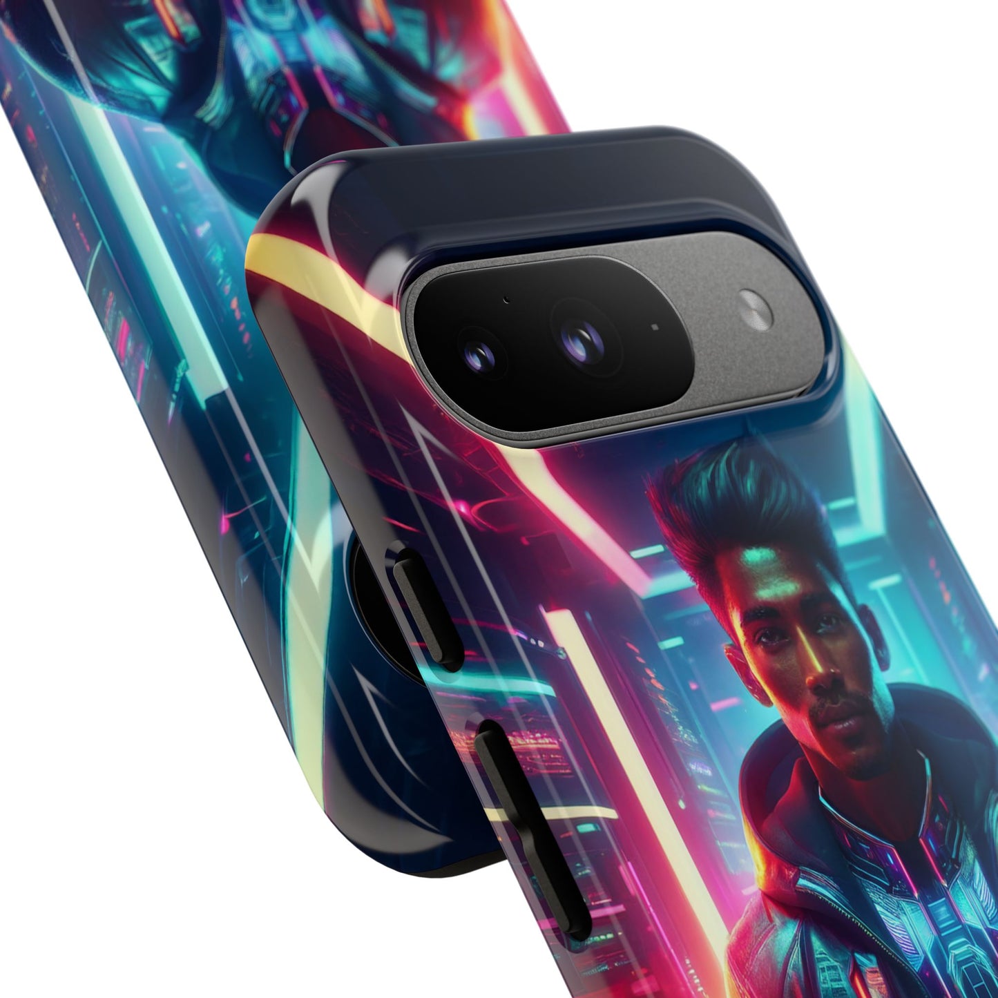 Futuristic Cyberpunk Male Cell Phone Case 001