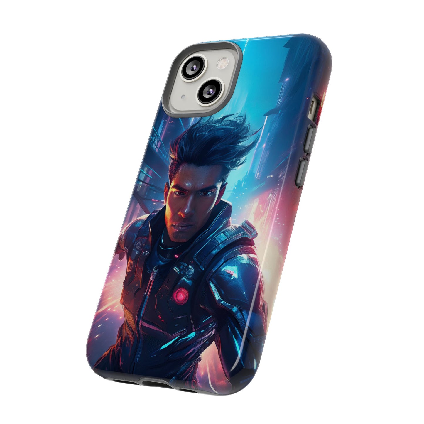 Futuristic Cyberpunk Male Cell Phone Case 017