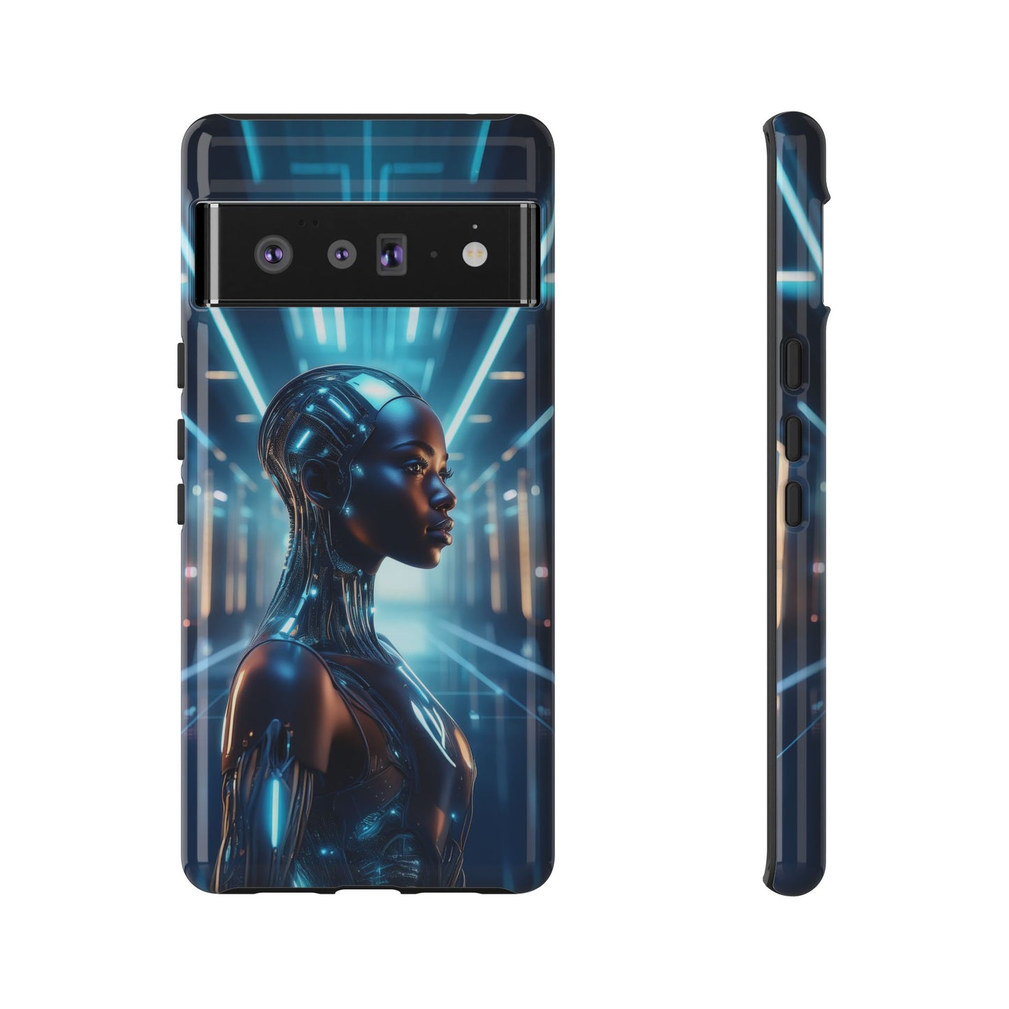 Futuristic Human Android Hybrid Cell Phone Case 003