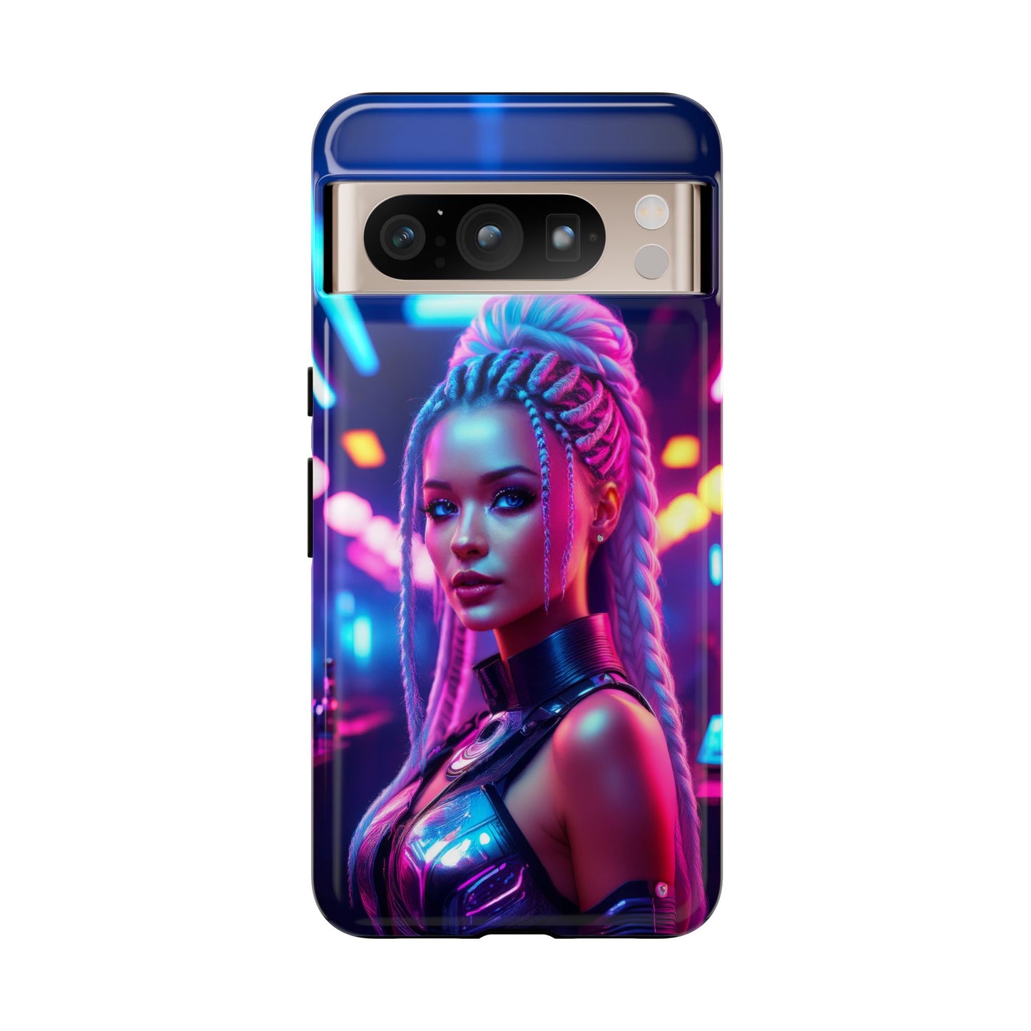 Futuristic Cyberpunk Female Cell Phone Case 007