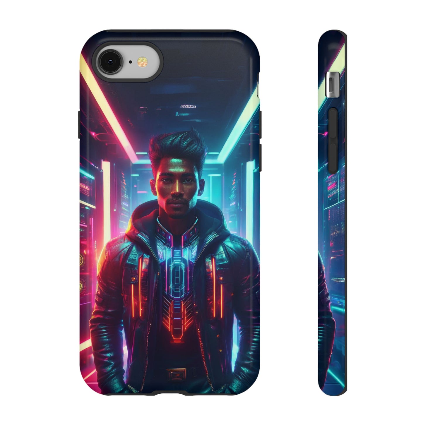 Futuristic Cyberpunk Male Cell Phone Case 001