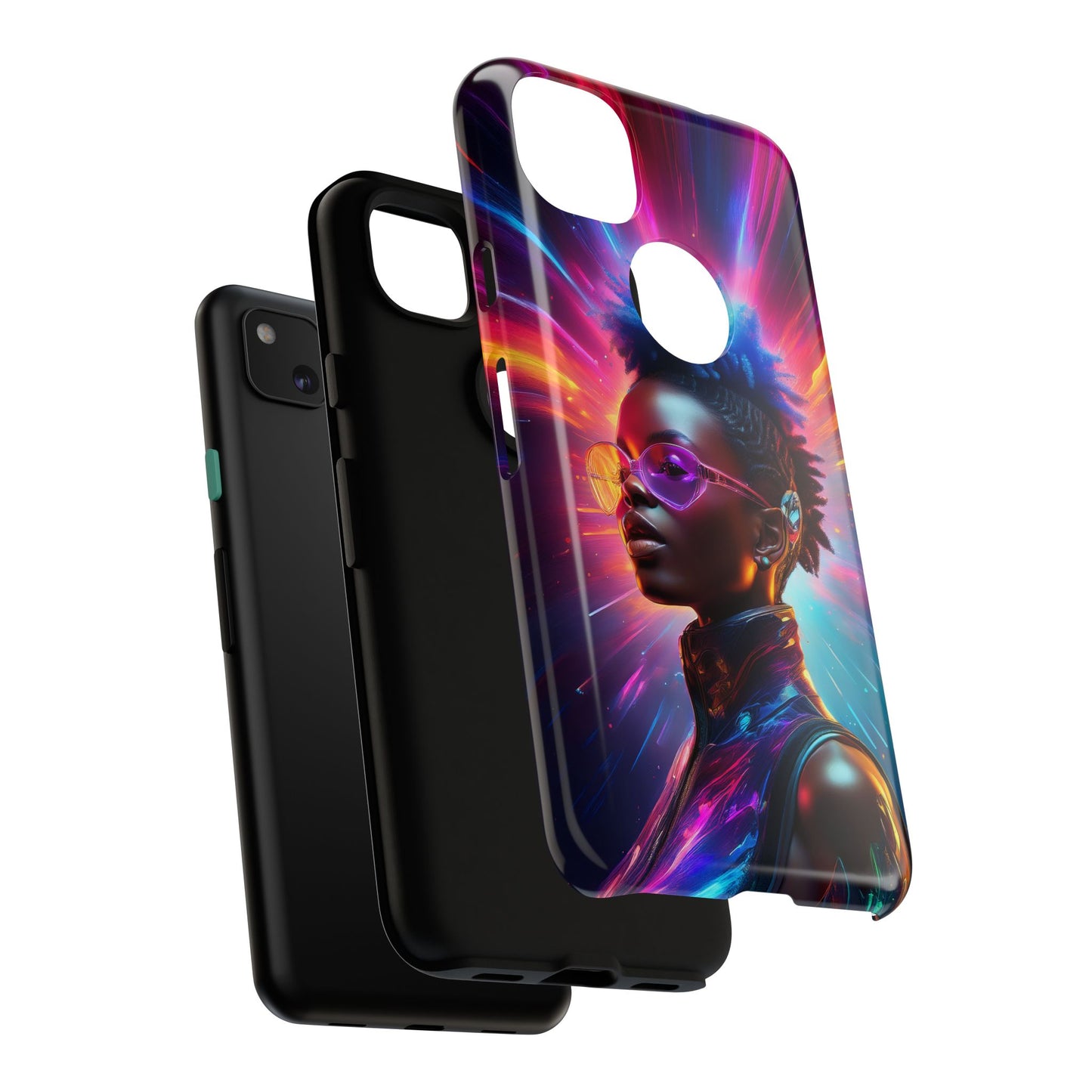 Futuristic Cyberpunk Female Cell Phone Case 026