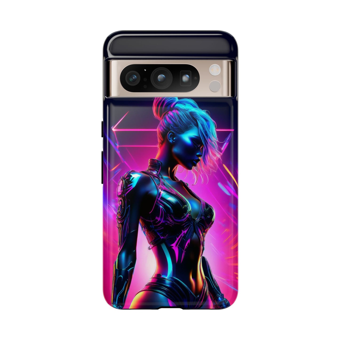 Futuristic Cyberpunk Female Cell Phone Case 017