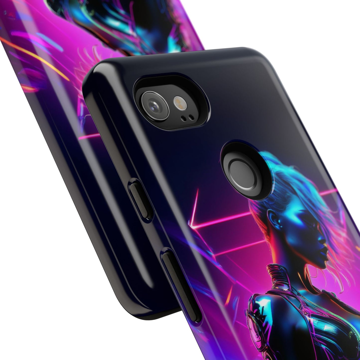 Futuristic Cyberpunk Female Cell Phone Case 017