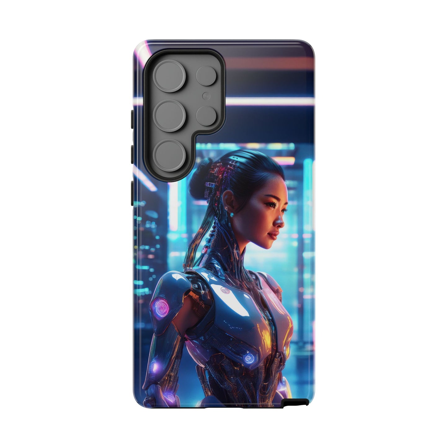 Futuristic Human Android Hybrid Cell Phone Case 013