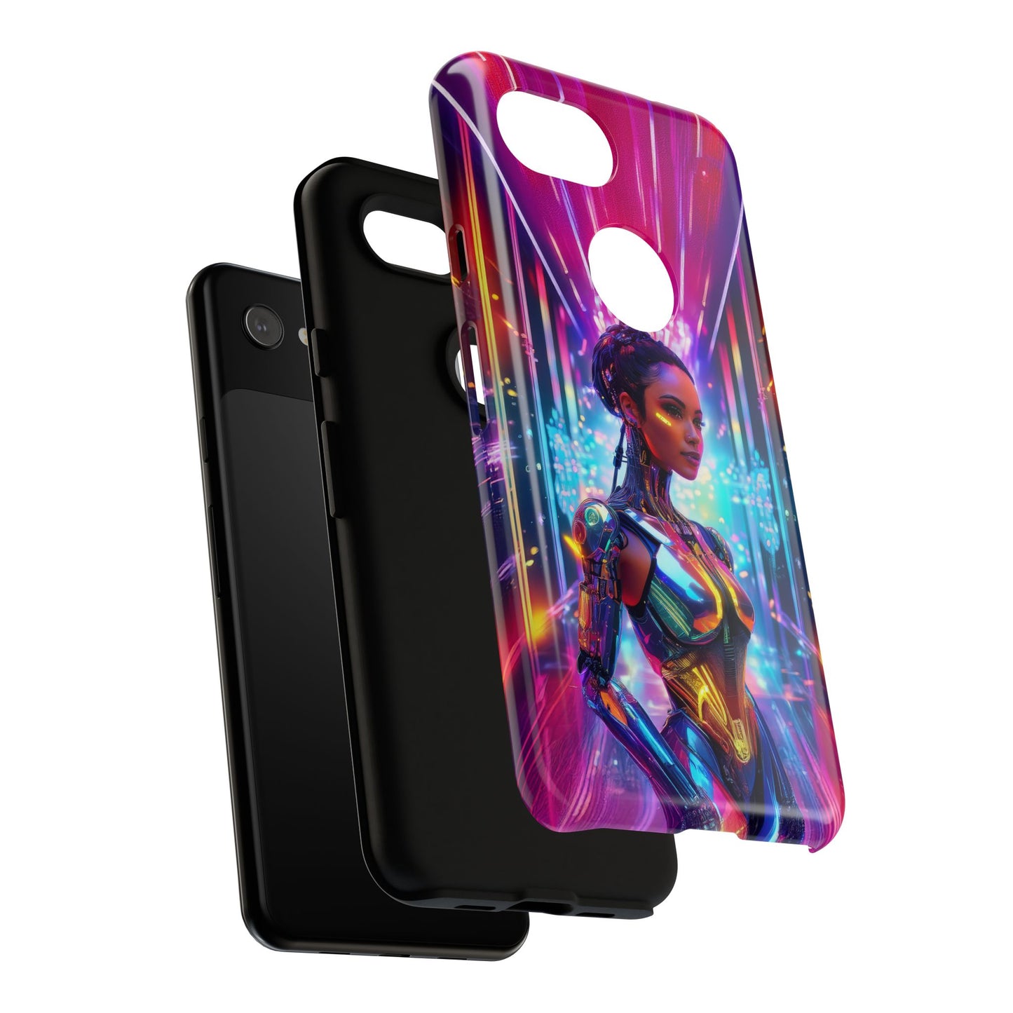 Futuristic Human Android Hybrid Cell Phone Case 006