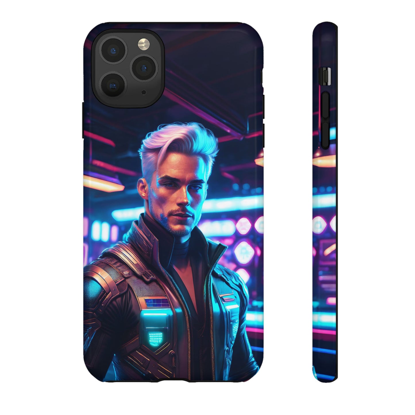 Futuristic Cyberpunk Male Cell Phone Case 008