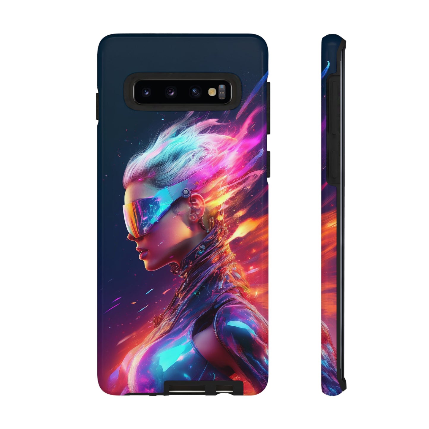 Futuristic Cyberpunk Female Cell Phone Case 025