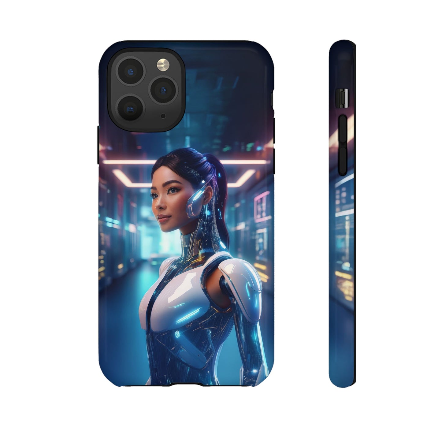 Futuristic Human Android Hybrid Cell Phone Case 005