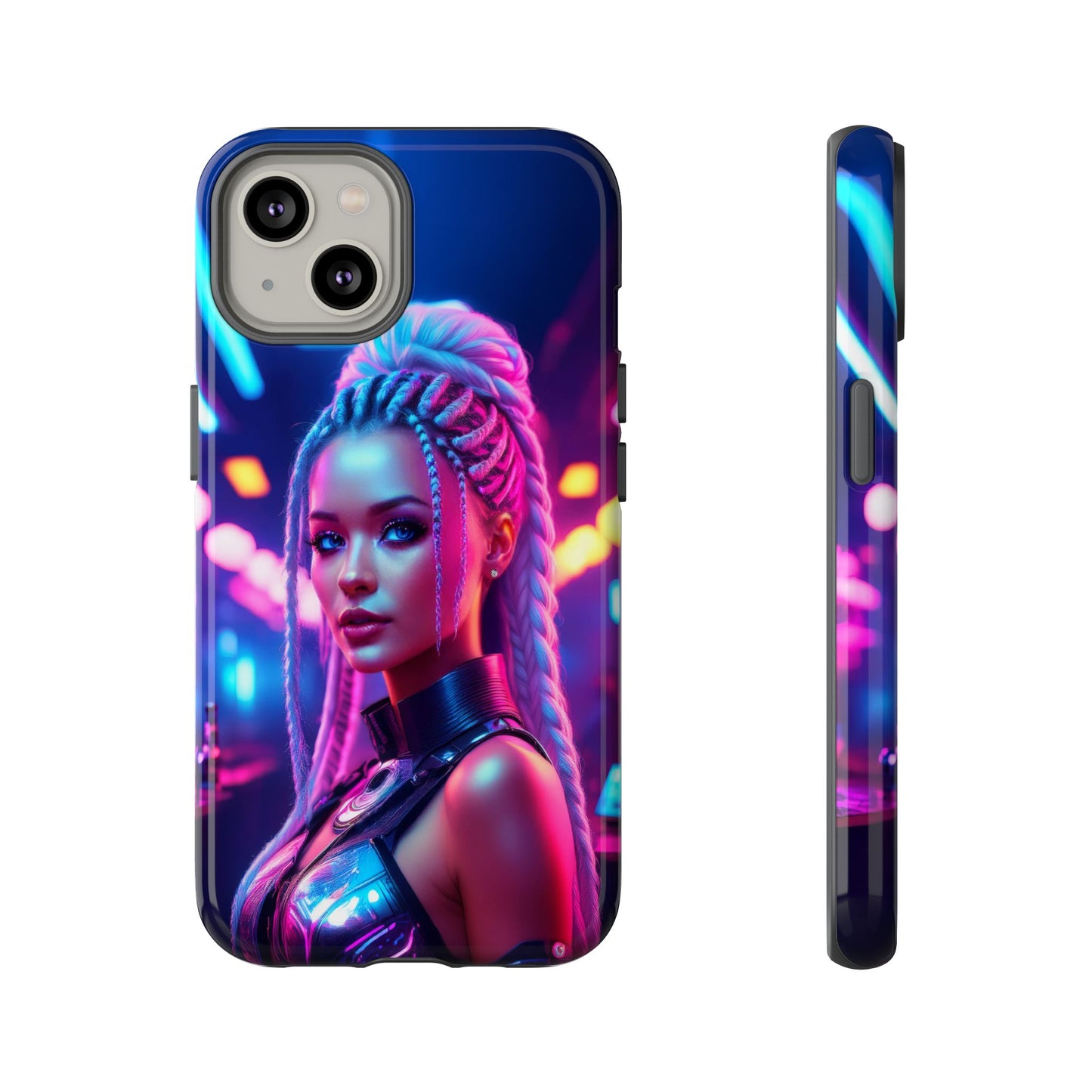 Futuristic Cyberpunk Female Cell Phone Case 007