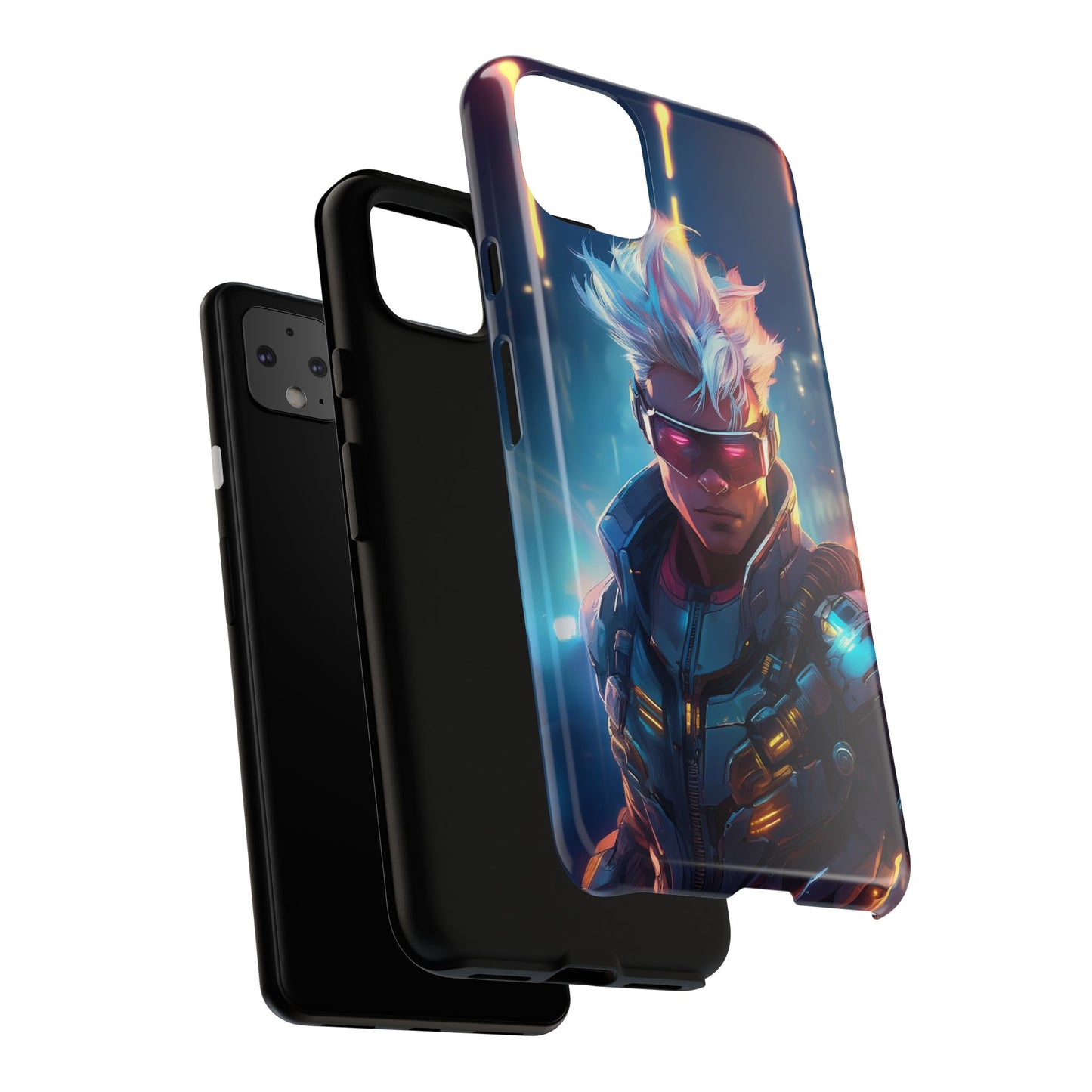 Futuristic Cyberpunk Male Cell Phone Case 018