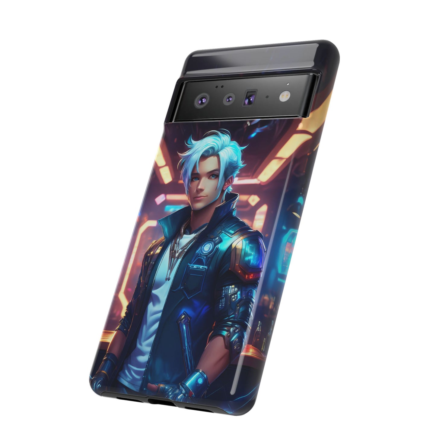 Futuristic Cyberpunk Male Cell Phone Case 009