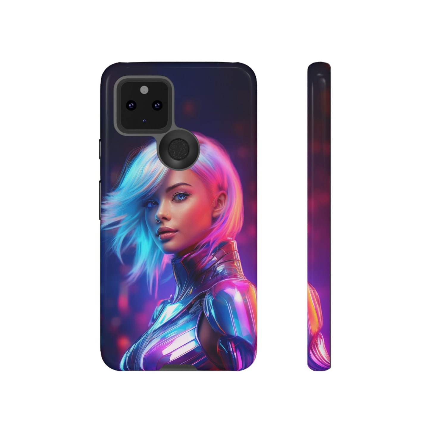 Futuristic Cyberpunk Female Cell Phone Case 028