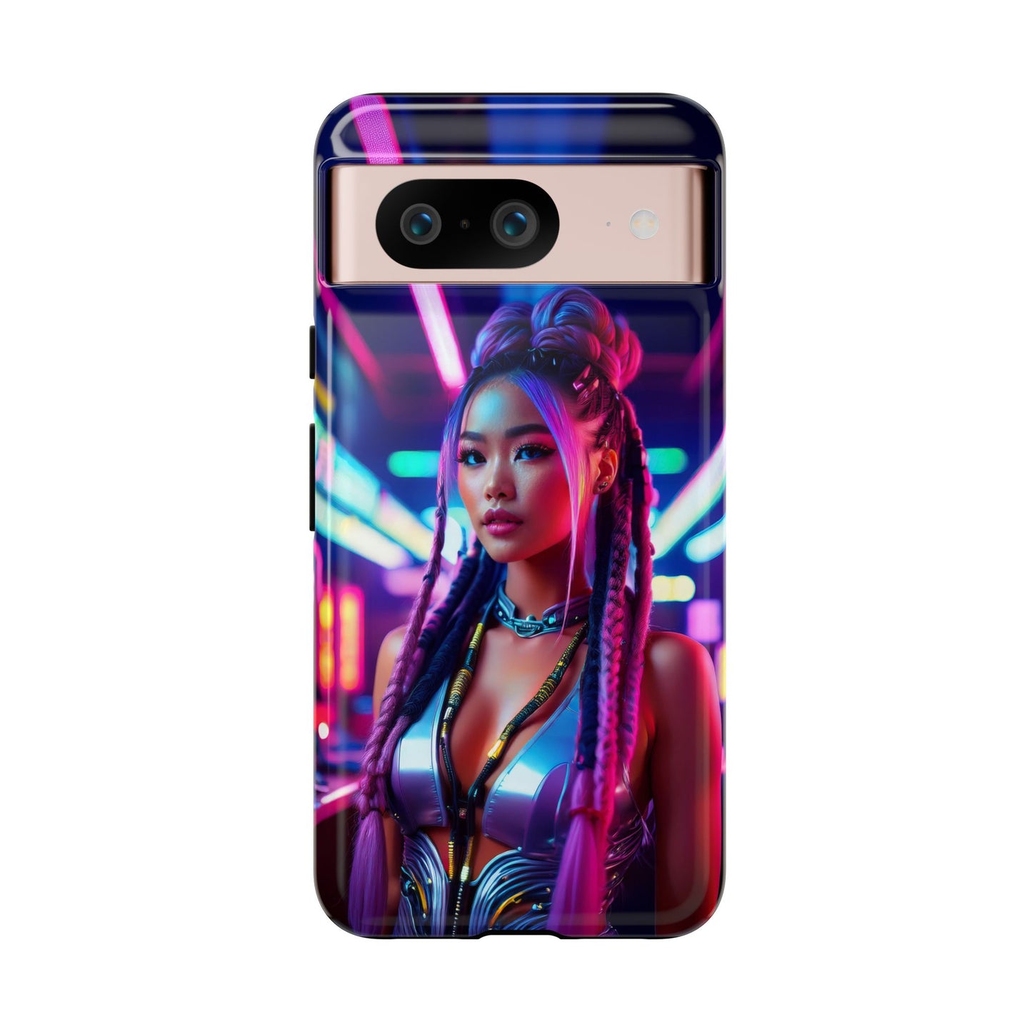 Futuristic Cyberpunk Female Cell Phone Case 008