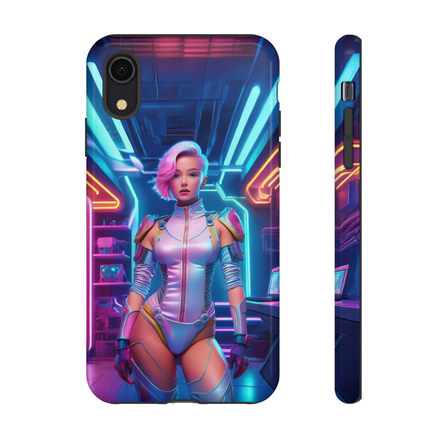 Futuristic Cyberpunk Female Cell Phone Case 002