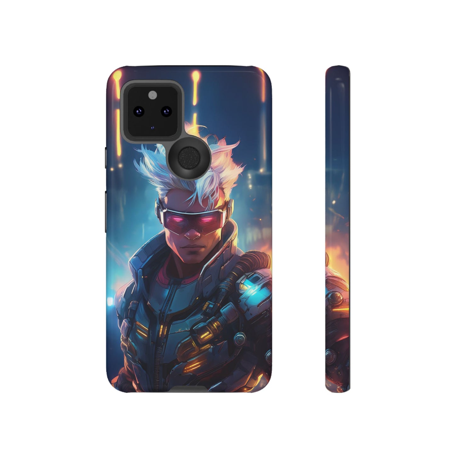 Futuristic Cyberpunk Male Cell Phone Case 018