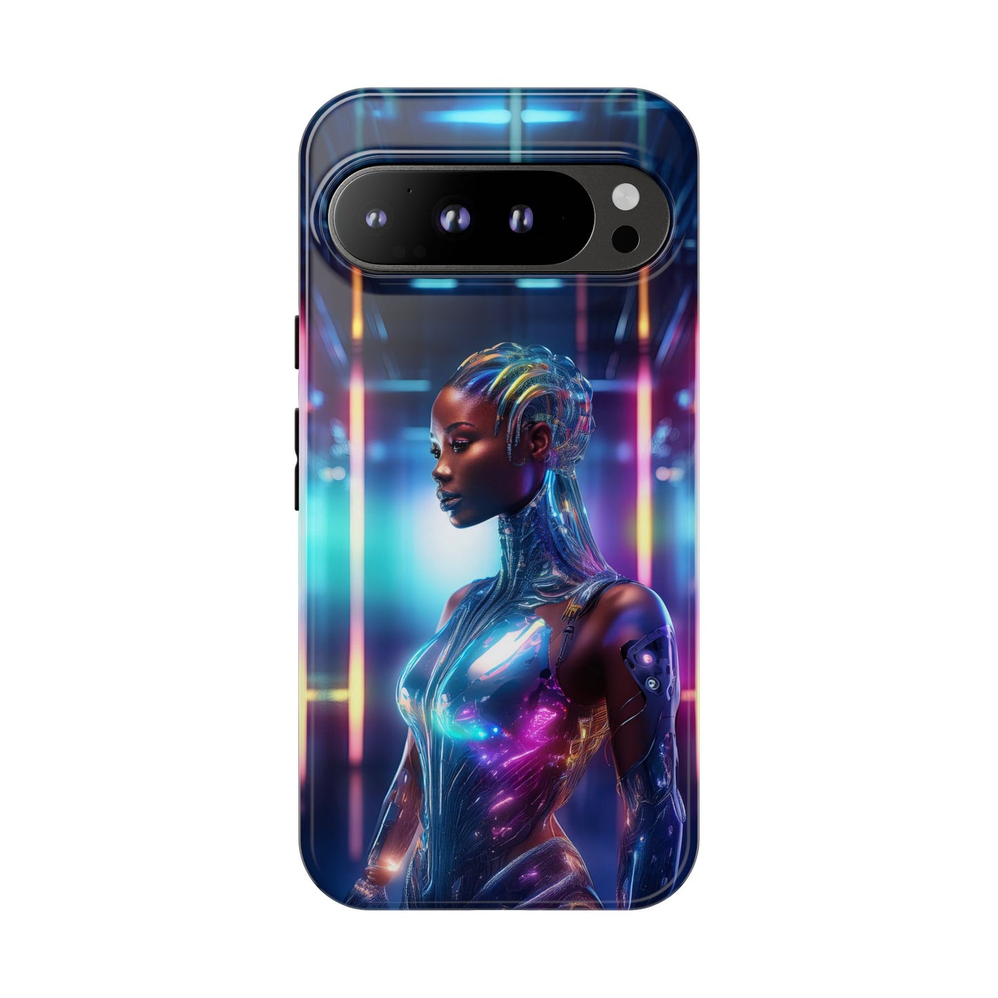 Futuristic Human Android Hybrid Cell Phone Case 014