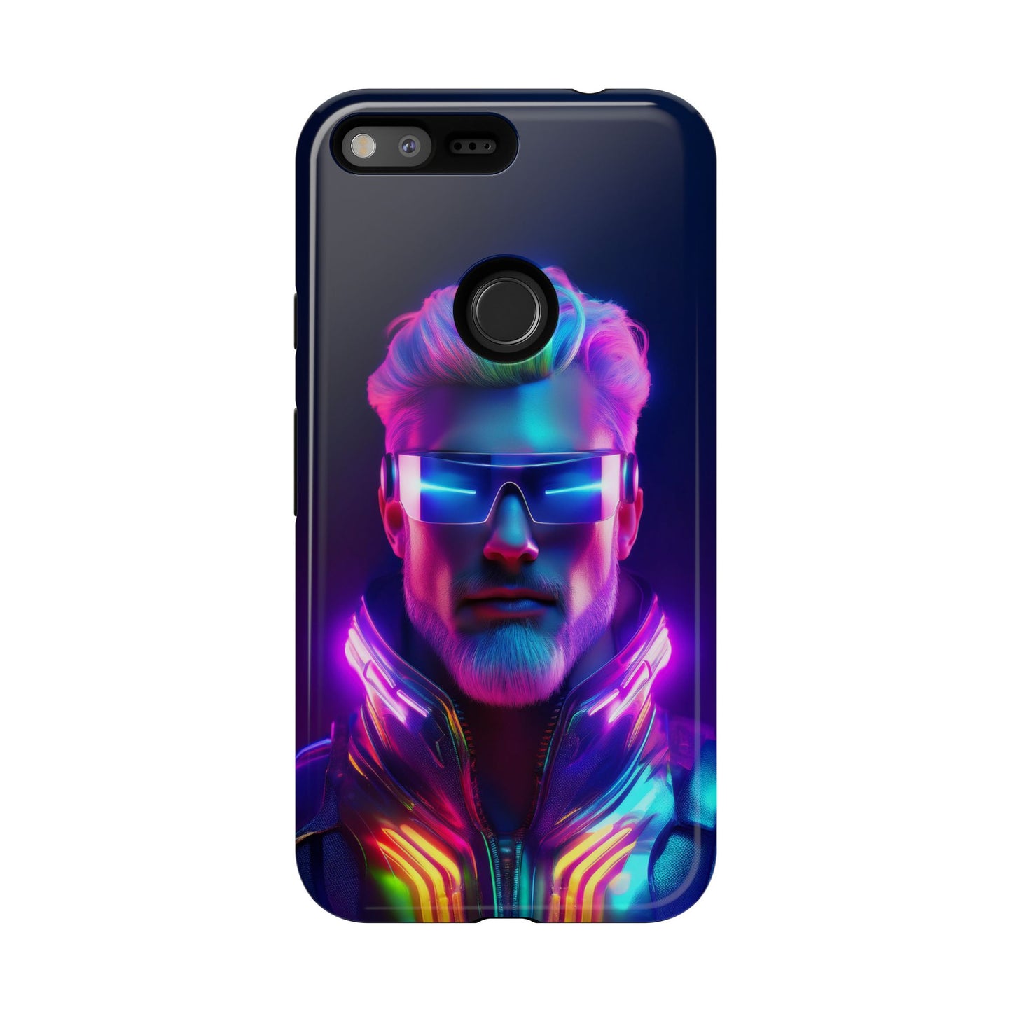 Futuristic Cyberpunk Male Cell Phone Case 026