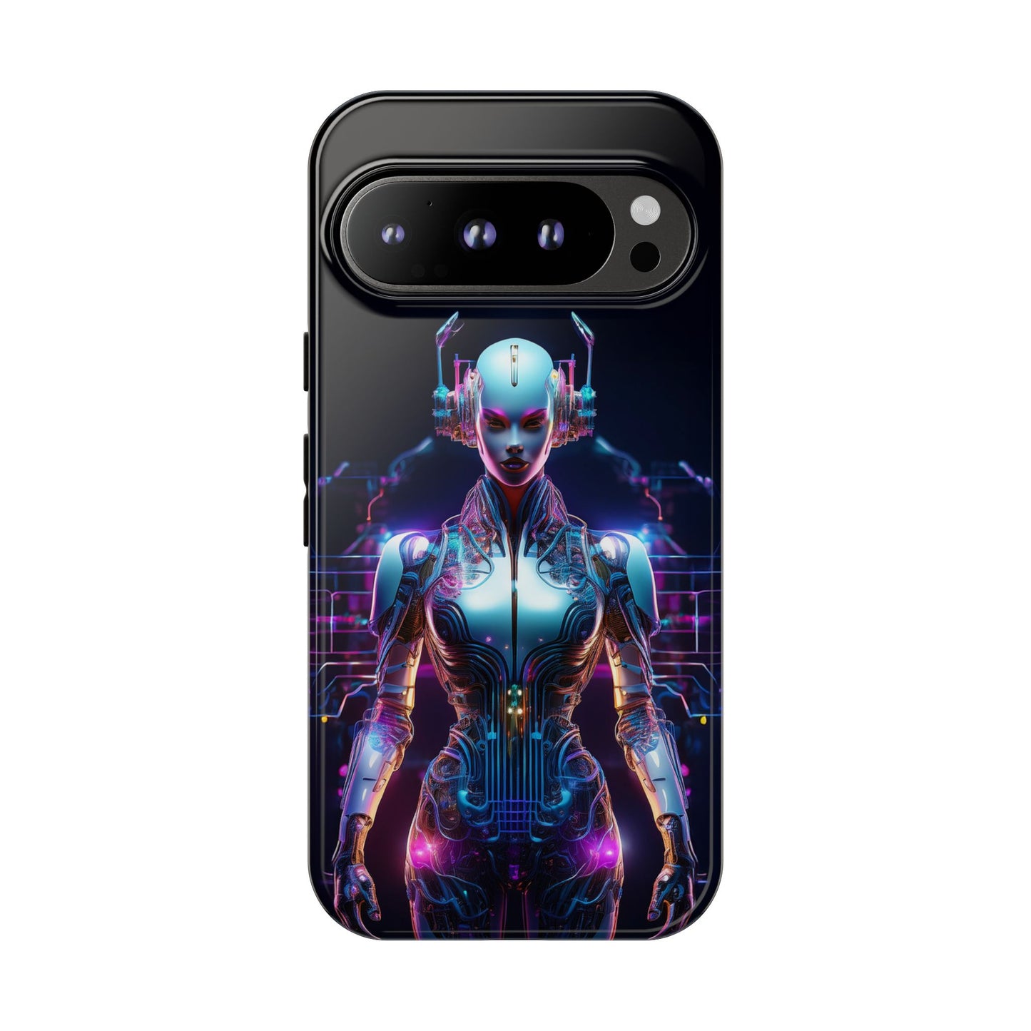 Futuristic Human Android Hybrid Cell Phone Case 001