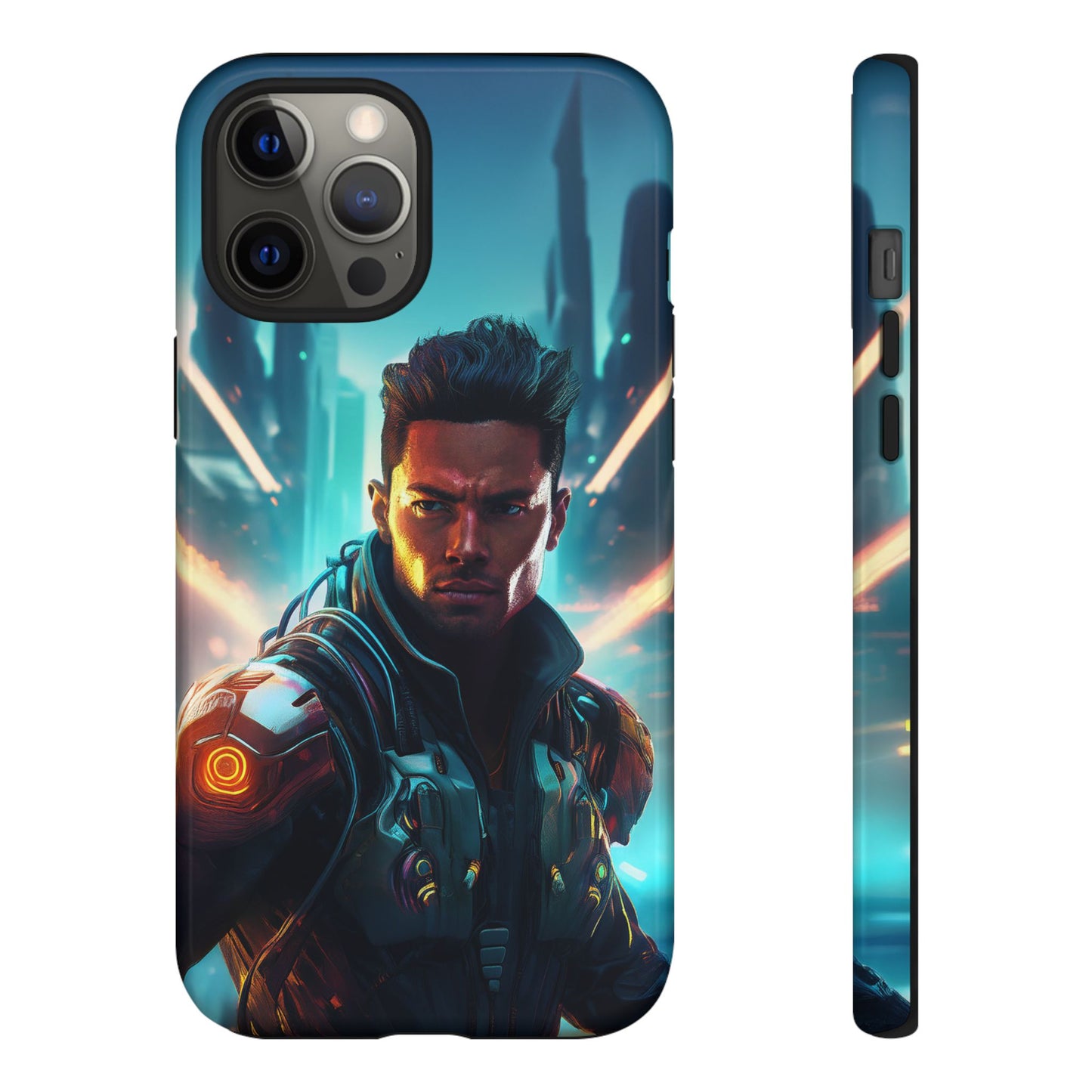 Futuristic Cyberpunk Male Cell Phone Case 015