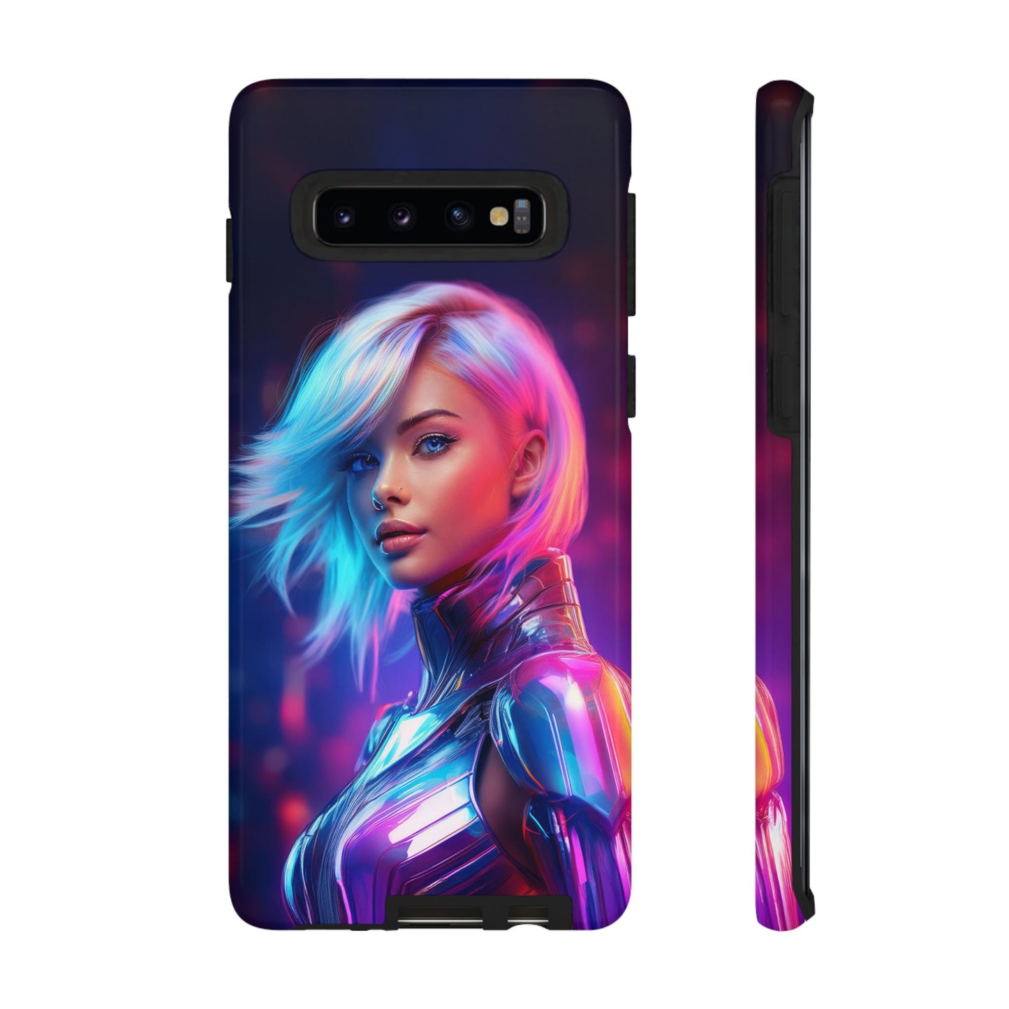 Futuristic Cyberpunk Female Cell Phone Case 028