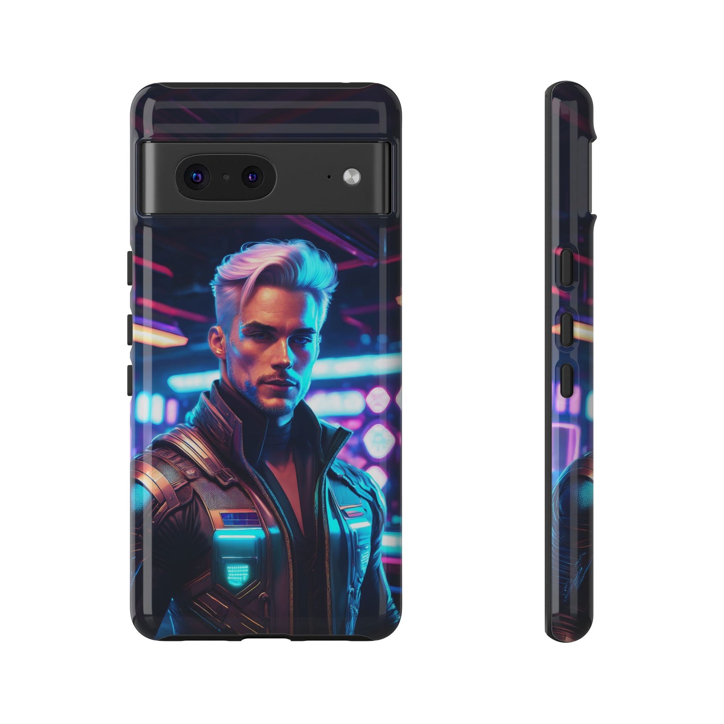 Futuristic Cyberpunk Male Cell Phone Case 008