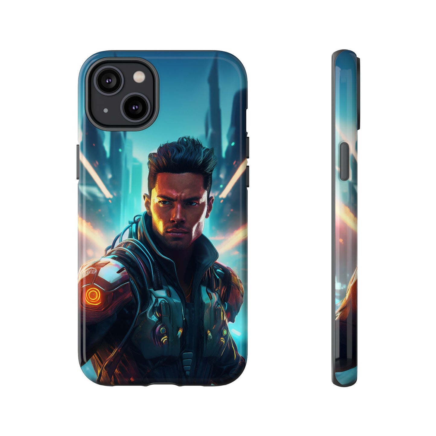 Futuristic Cyberpunk Male Cell Phone Case 015