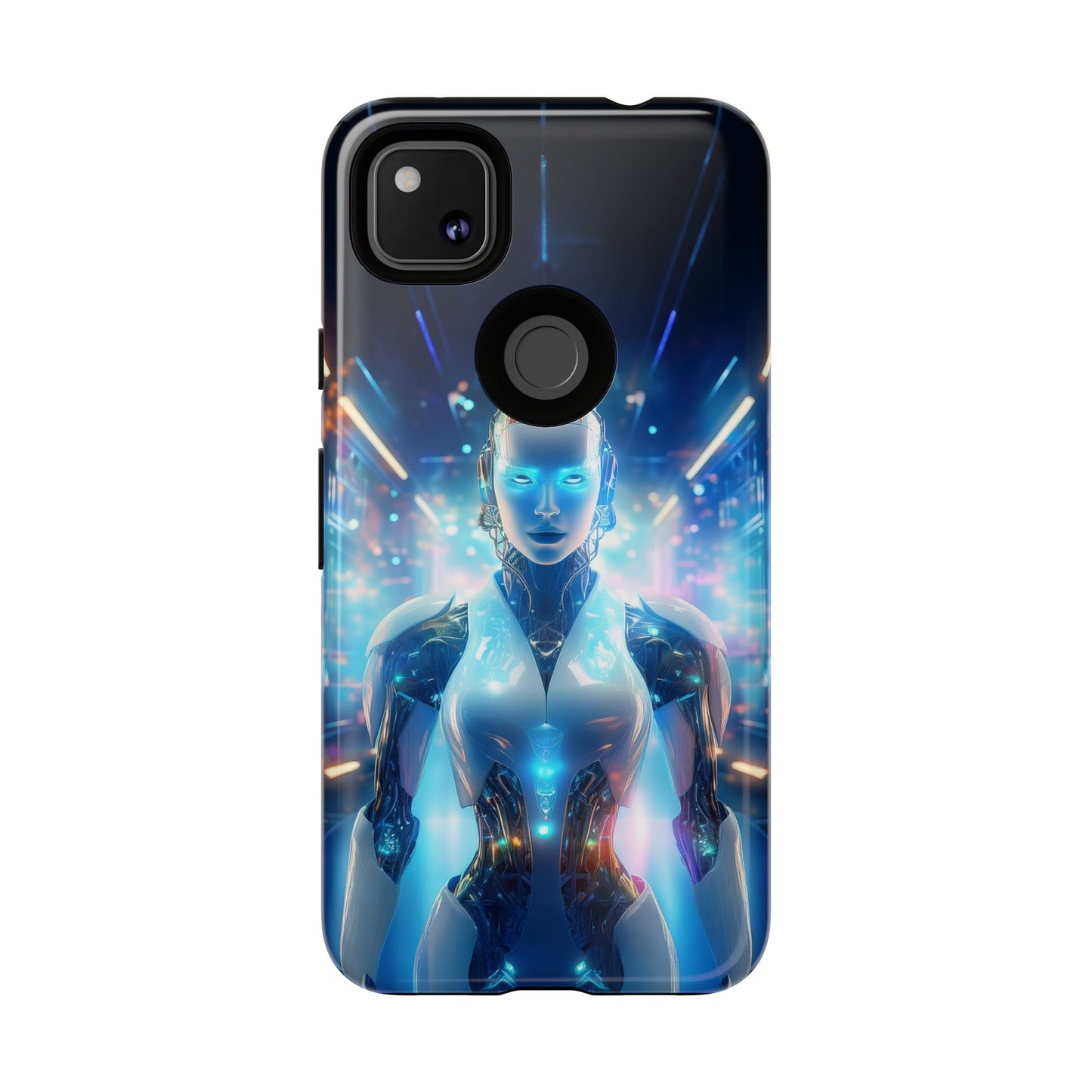 Futuristic Human Android Hybrid Cell Phone Case 012