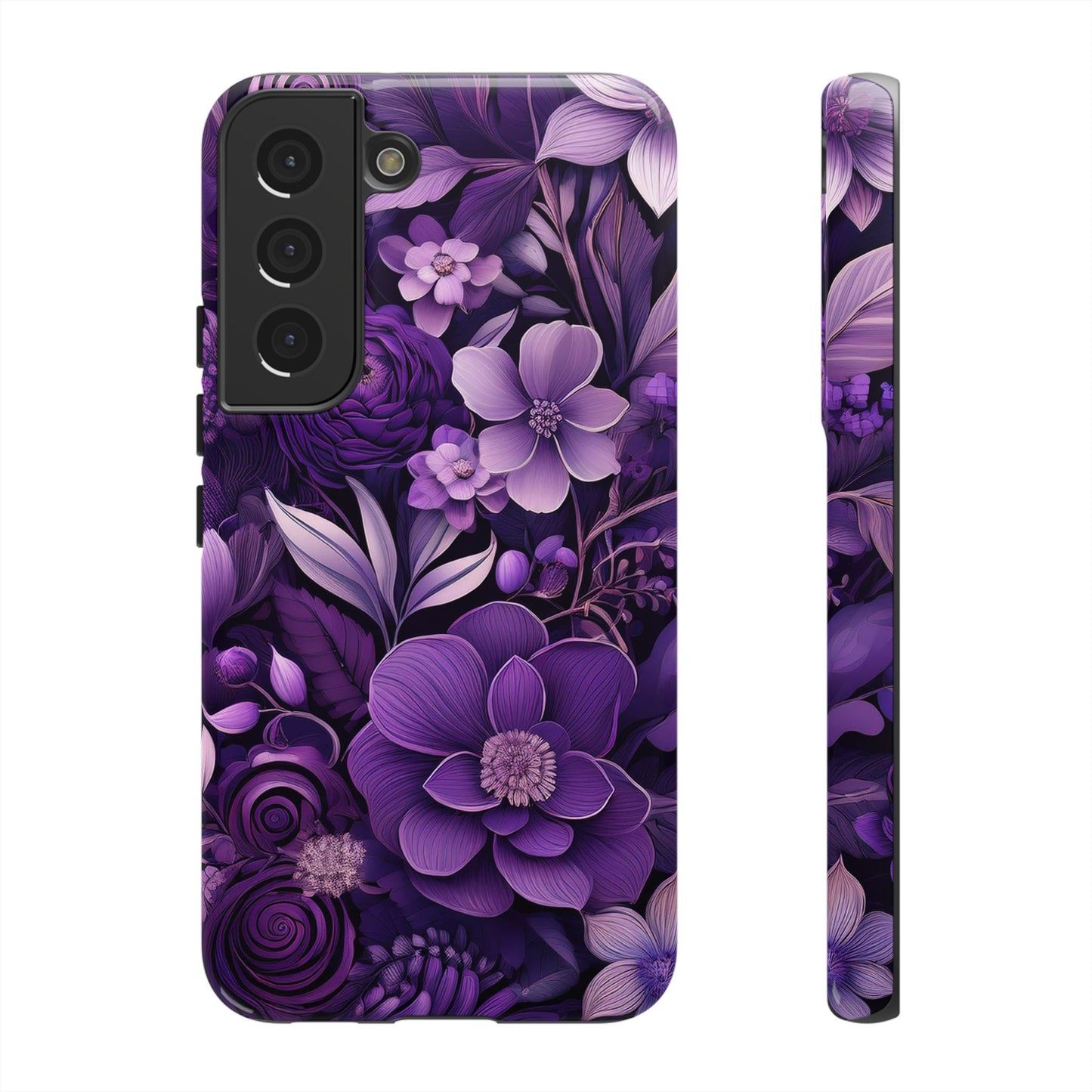 Purple Florals Tough Cases