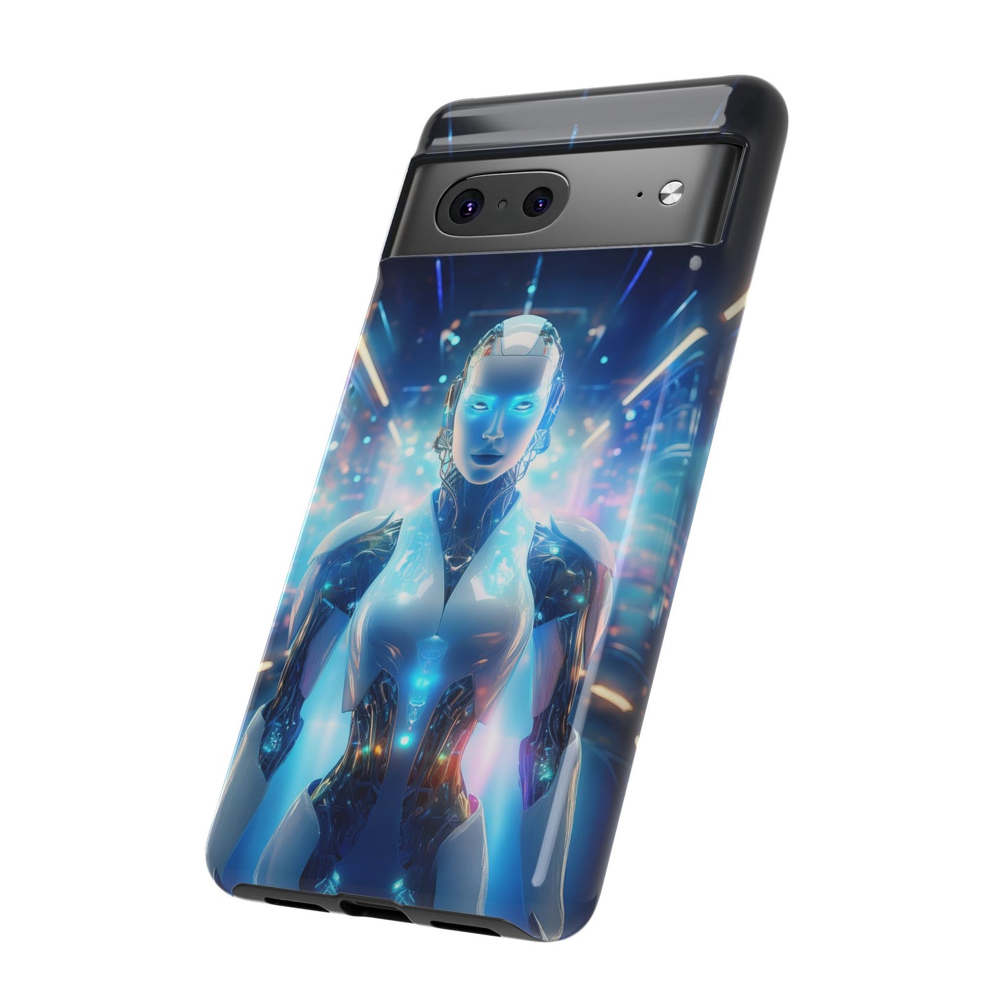 Futuristic Human Android Hybrid Cell Phone Case 012