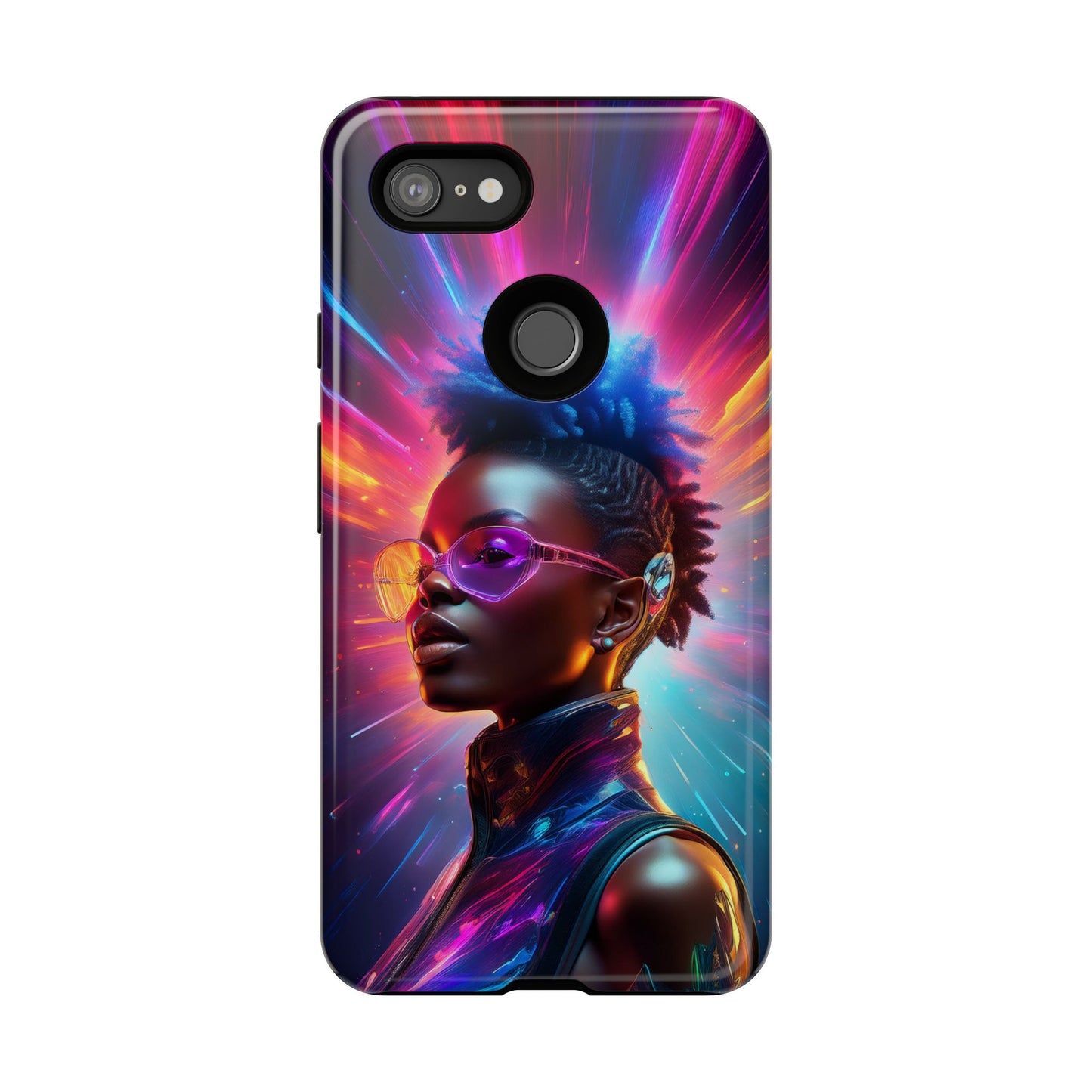 Futuristic Cyberpunk Female Cell Phone Case 026