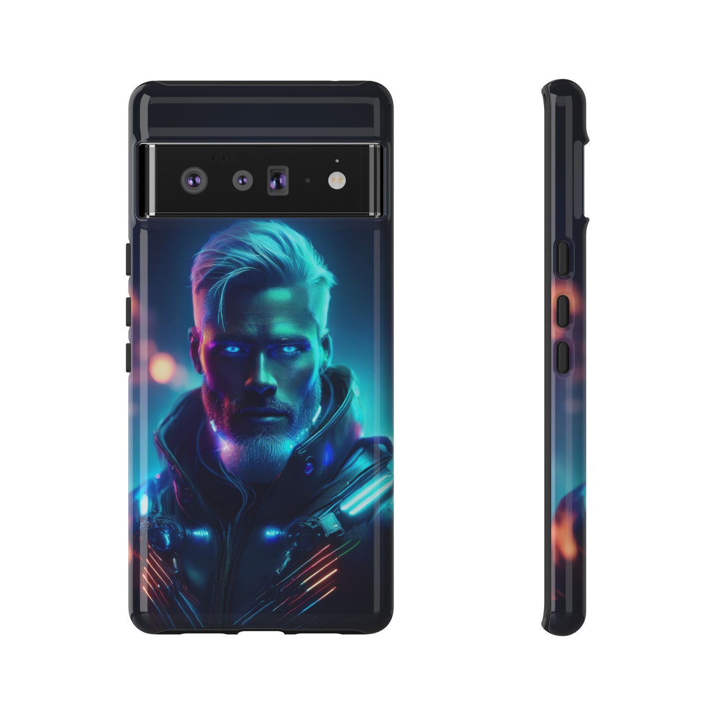 Futuristic Cyberpunk Male Cell Phone Case 023