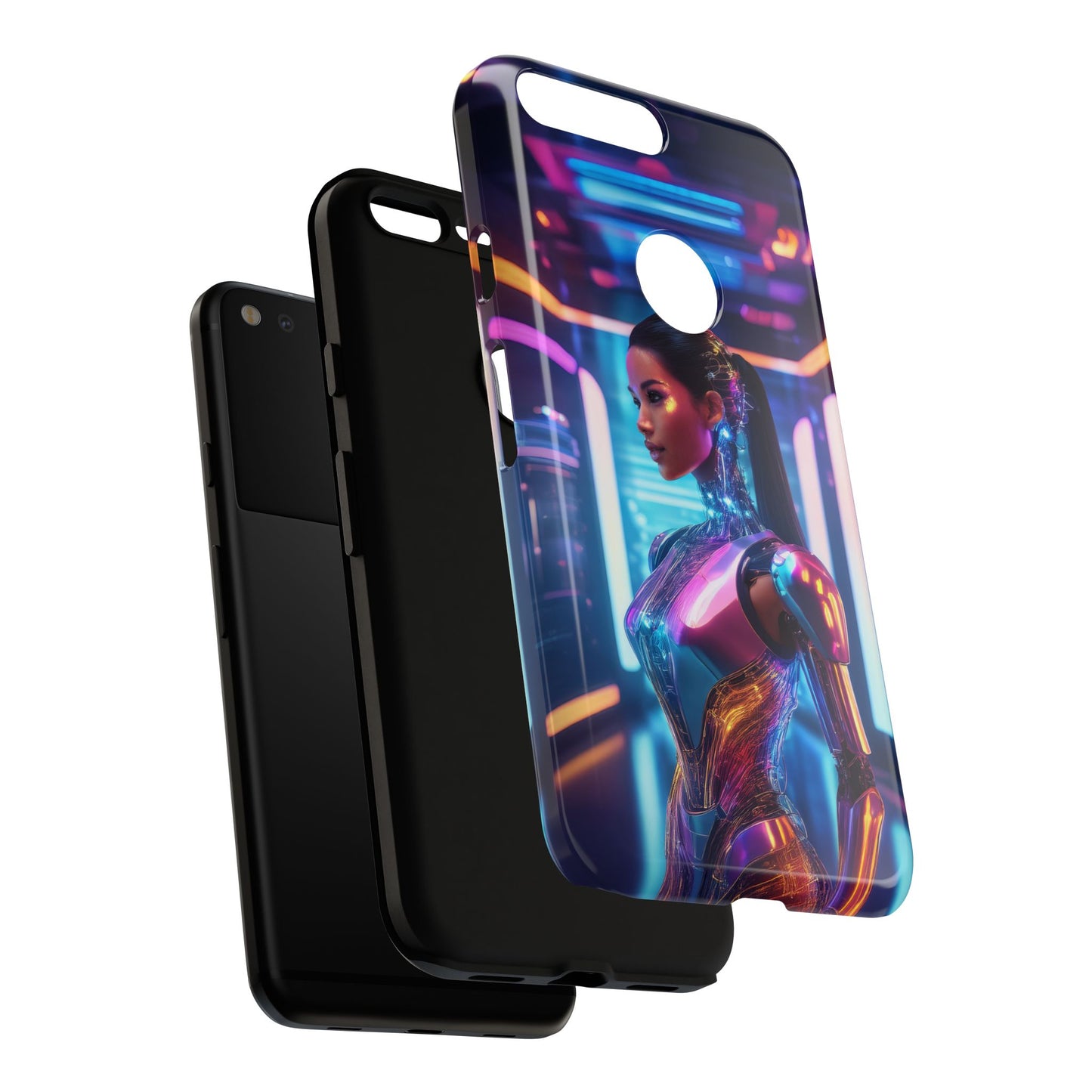 Futuristic Human Android Hybrid Cell Phone Case 016