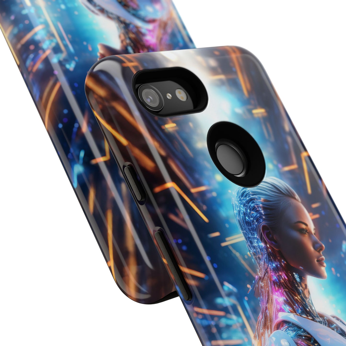 Futuristic Human Android Hybrid Cell Phone Case 008