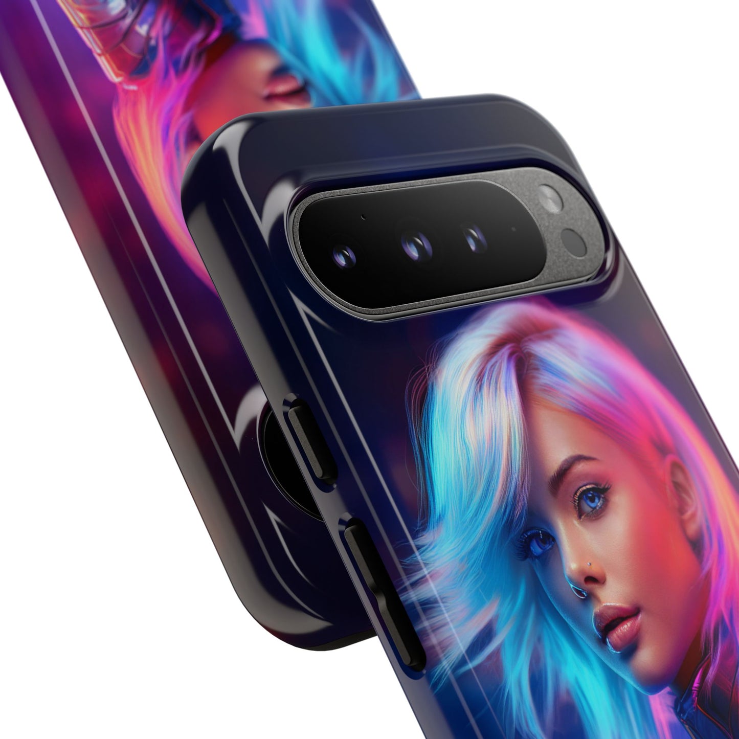 Futuristic Cyberpunk Female Cell Phone Case 028