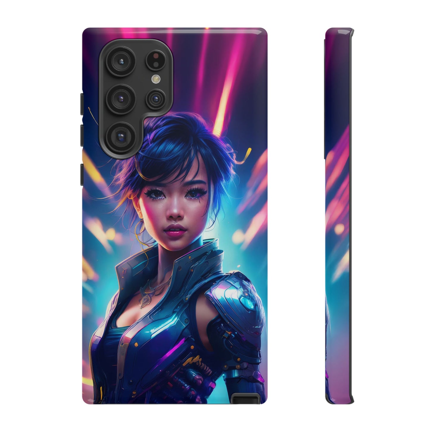 Futuristic Cyberpunk Female Cell Phone Case 024