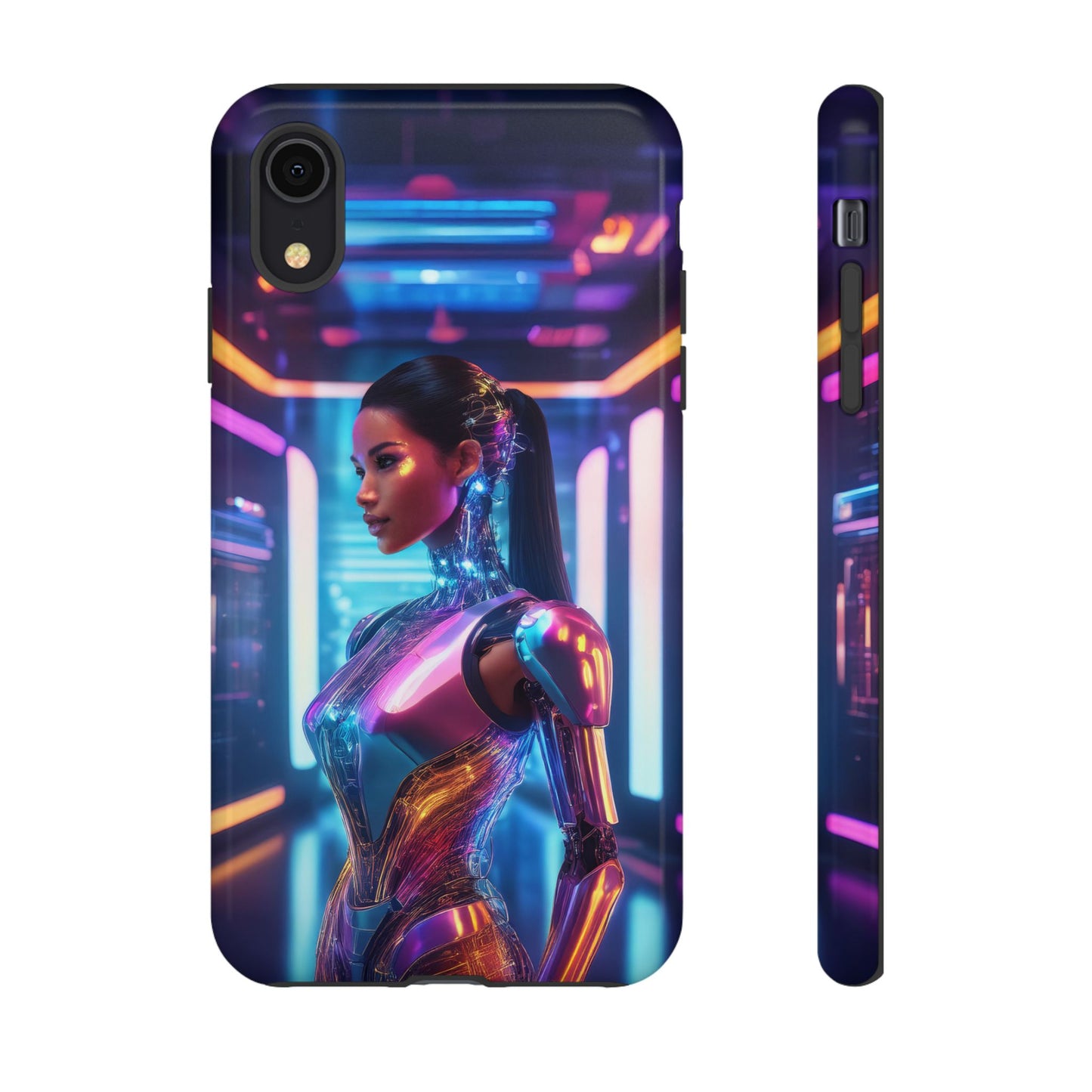 Futuristic Human Android Hybrid Cell Phone Case 016