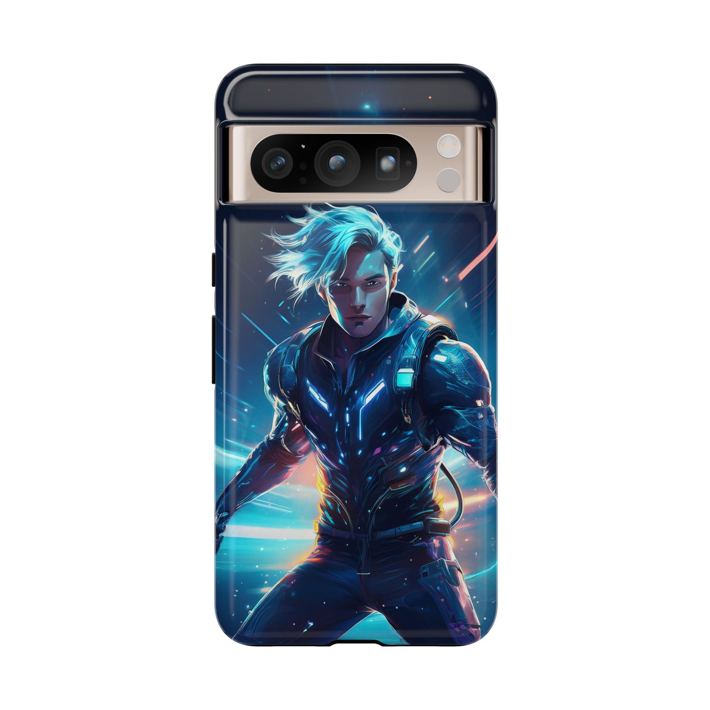 Futuristic Cyberpunk Male Cell Phone Case 024