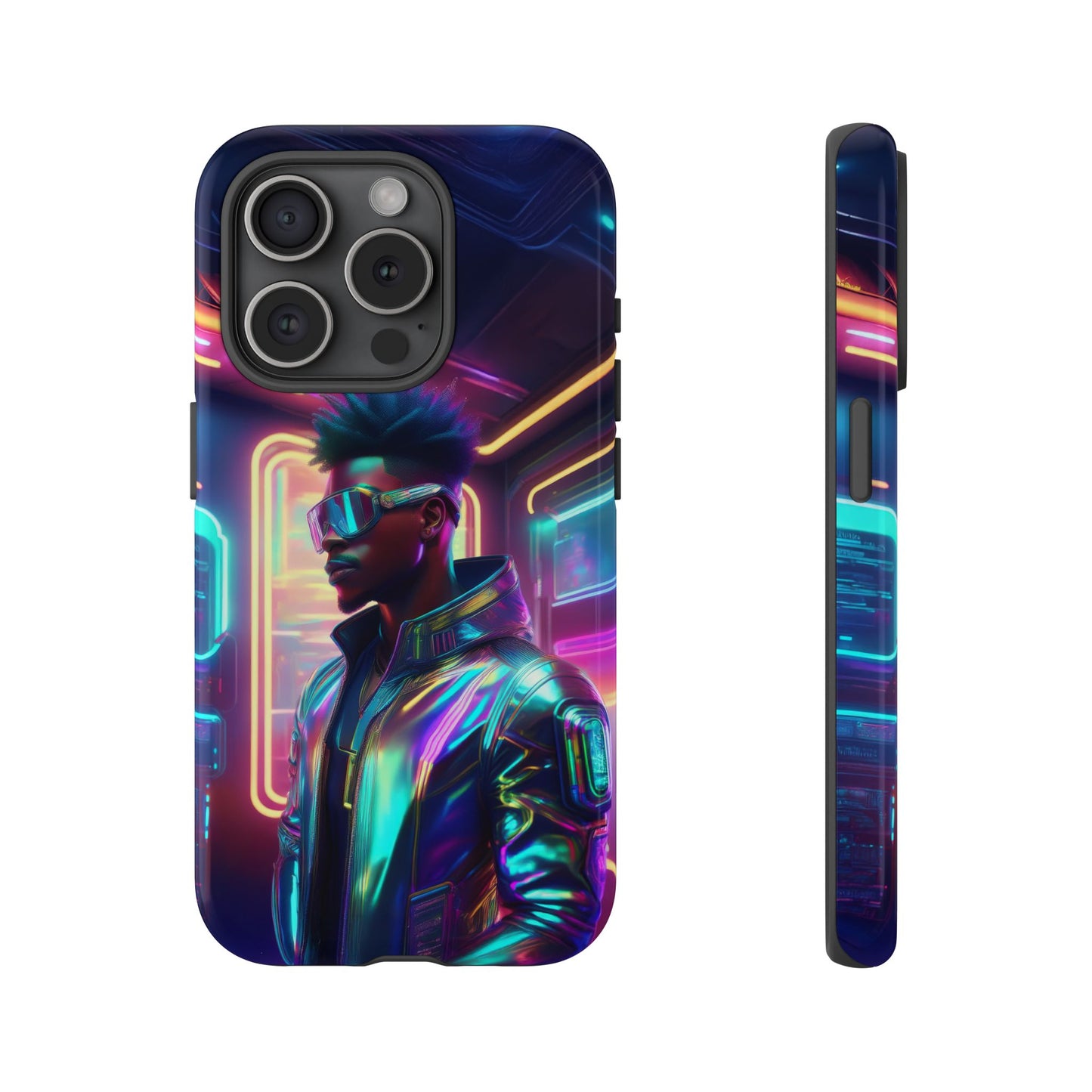 Futuristic Cyberpunk Male Cell Phone Case 004