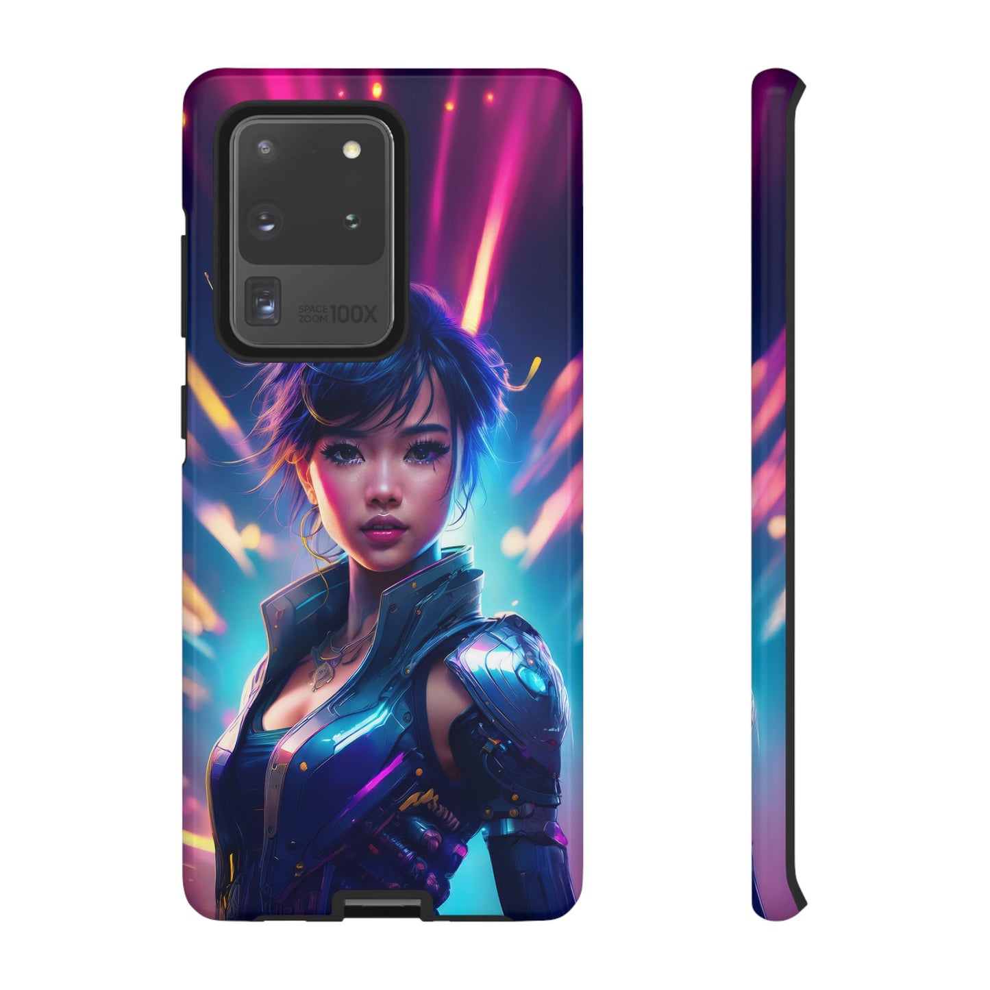 Futuristic Cyberpunk Female Cell Phone Case 024