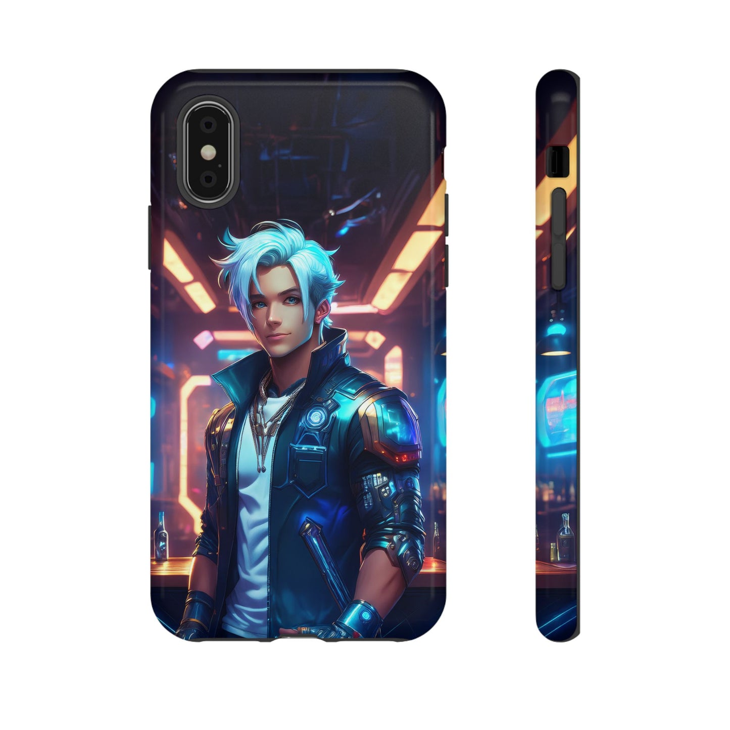 Futuristic Cyberpunk Male Cell Phone Case 009