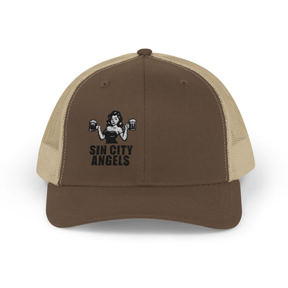 Sin City Angels Trucker Hat – Embroidered Vegas Girl Hat for Party Vibes