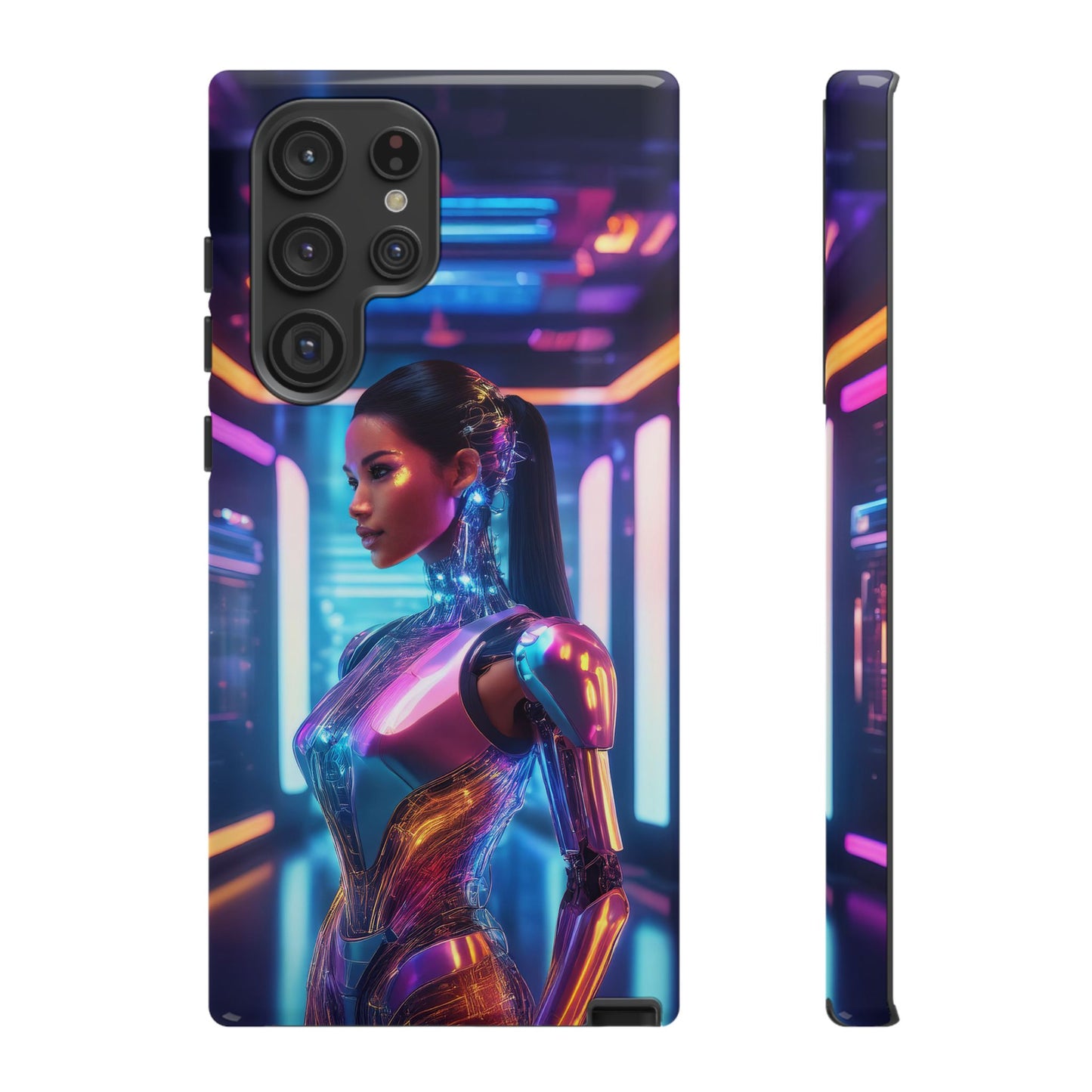 Futuristic Human Android Hybrid Cell Phone Case 016