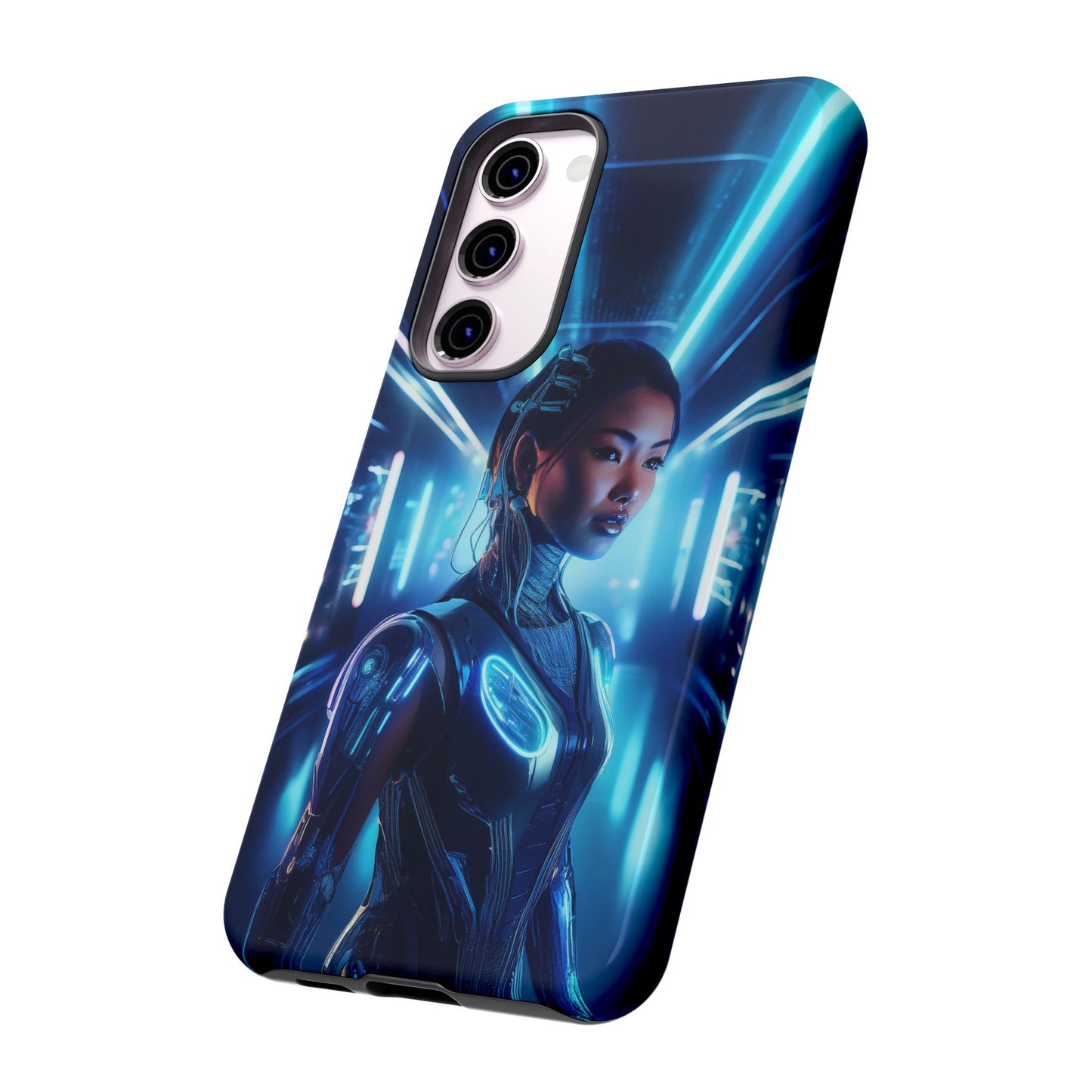 Futuristic Human Android Hybrid Cell Phone Case 004