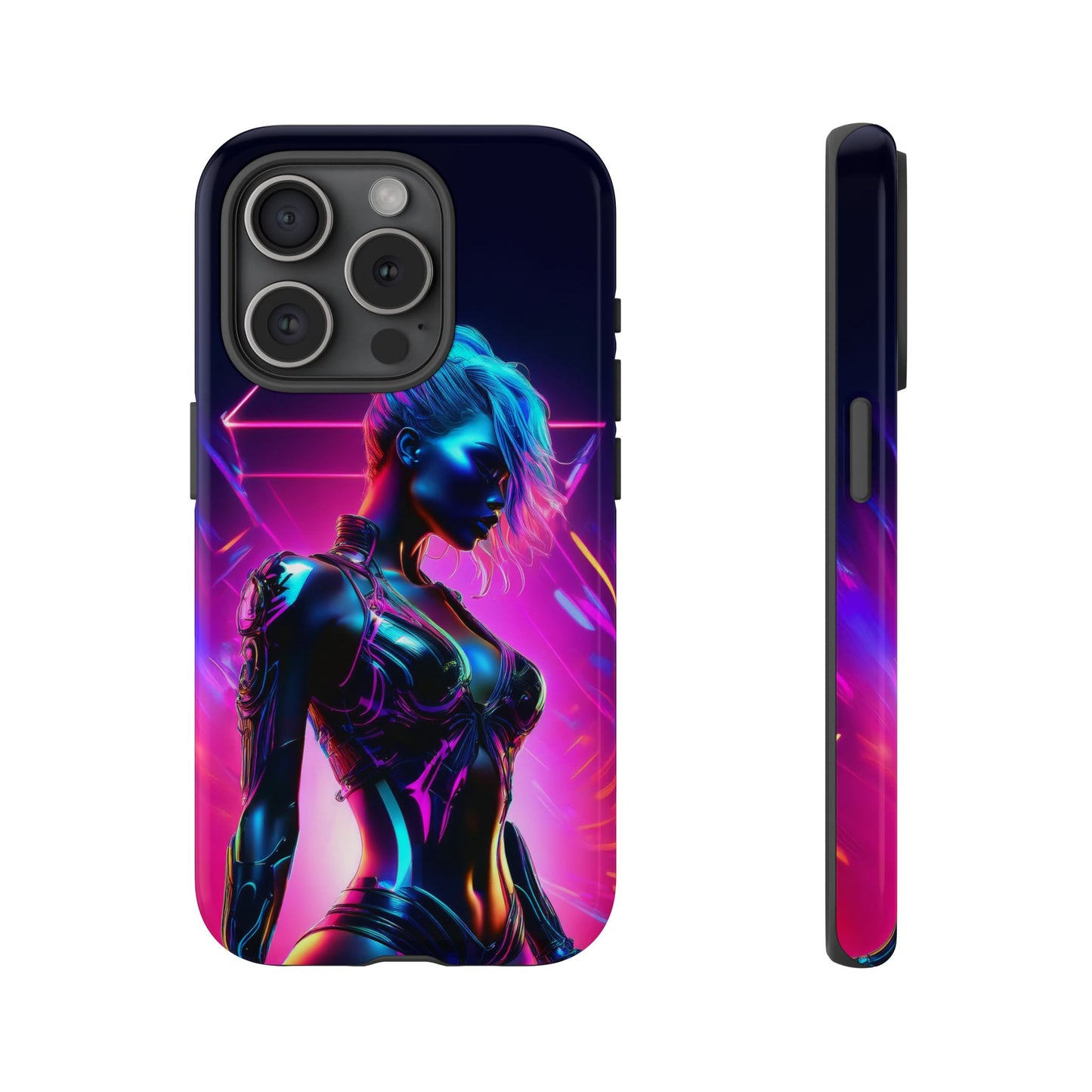 Futuristic Cyberpunk Female Cell Phone Case 017