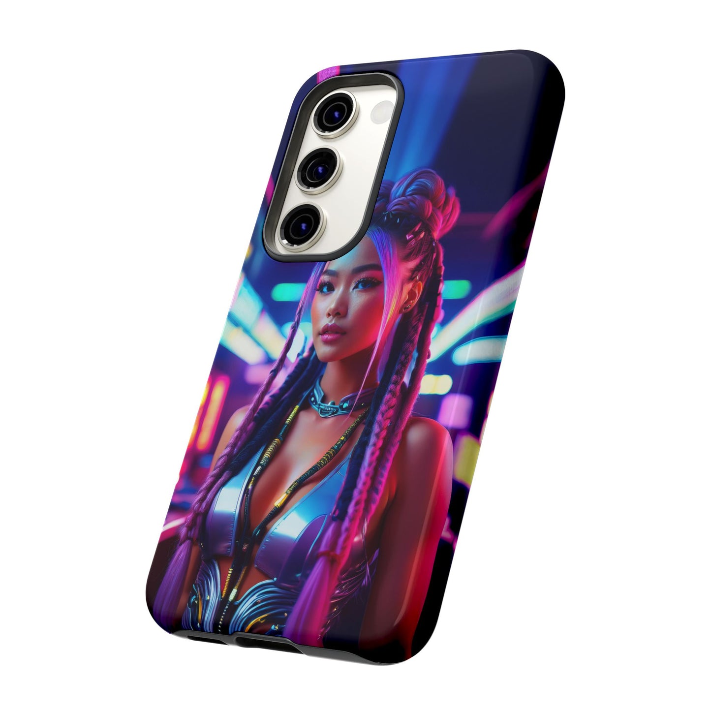 Futuristic Cyberpunk Female Cell Phone Case 008