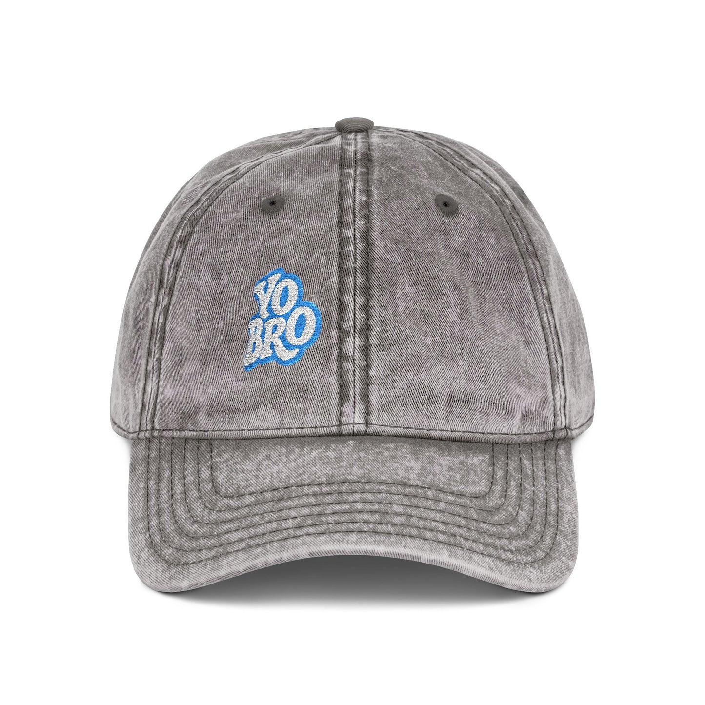 Yo Bro Vintage Hat – Funny Bold Embroidered Hat for Men and Women with Bro Energy