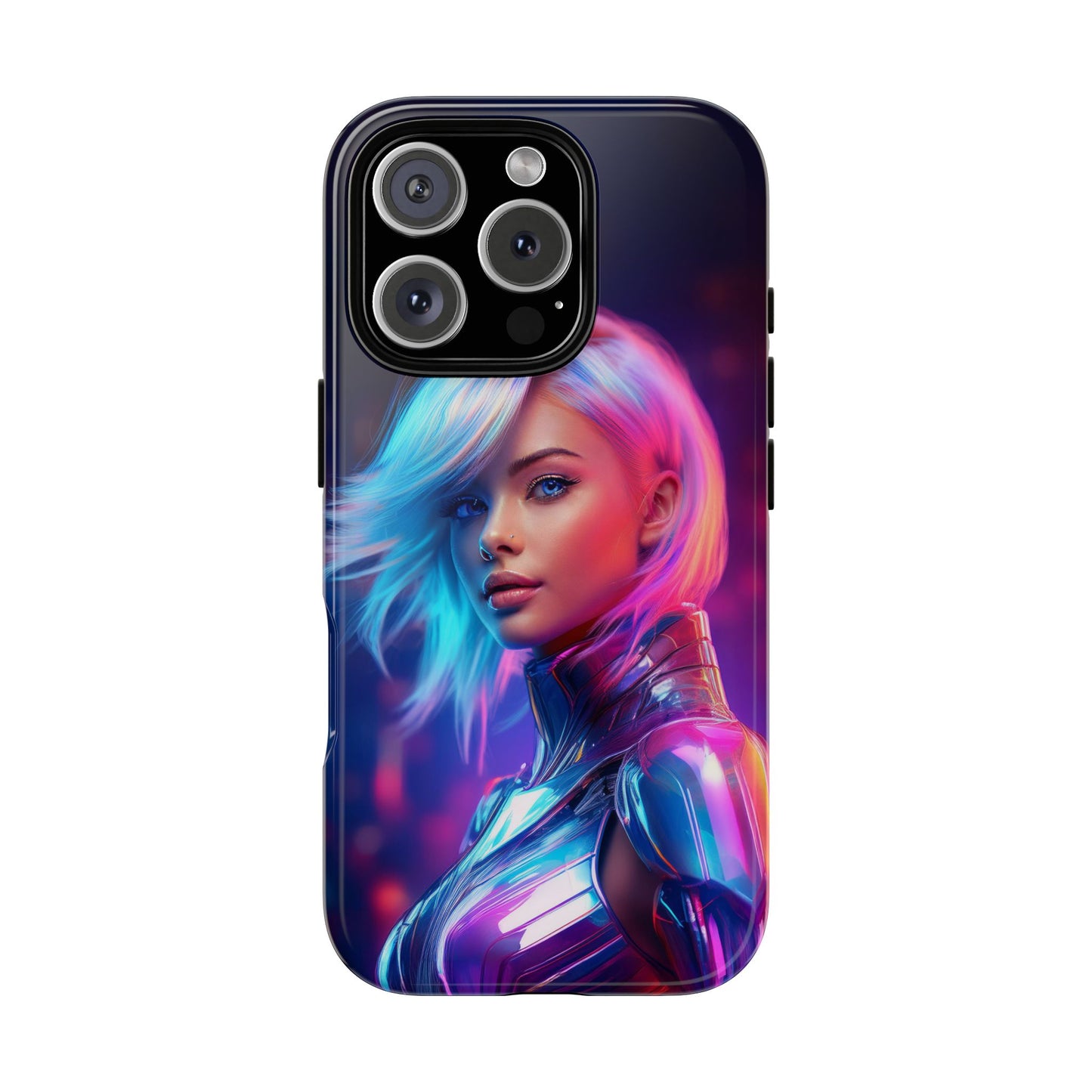 Futuristic Cyberpunk Female Cell Phone Case 028